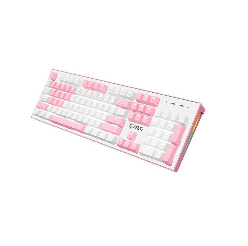 Teclado Gamer MSI GK50Z Pixel ENG Rosado-0