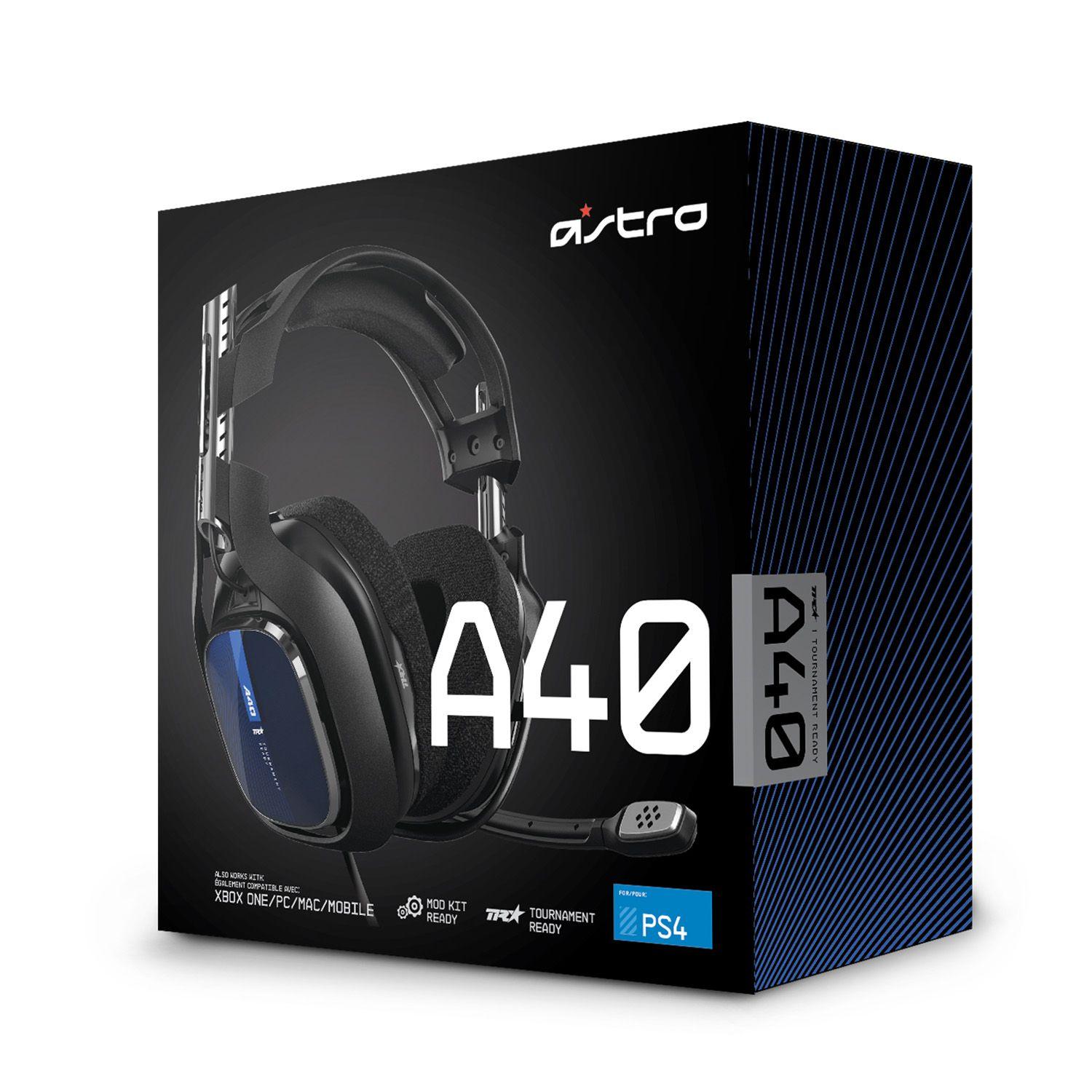 Audifonos Gamer Astro A40 TR + MixAmp Pro TR - Black PS4-5