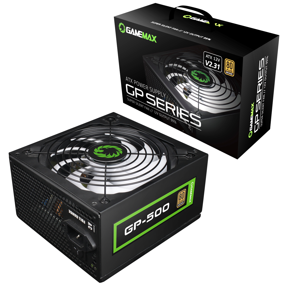 Fuente de Poder Gamemax GP 500W 80 Plus Bronze-0