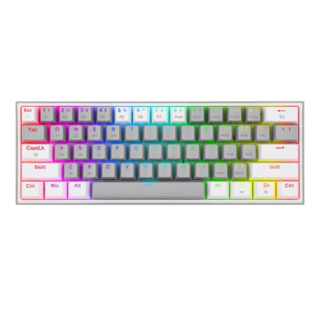 Teclado Redragon Fizz Pro K616 Gris y Blanco RGB-0