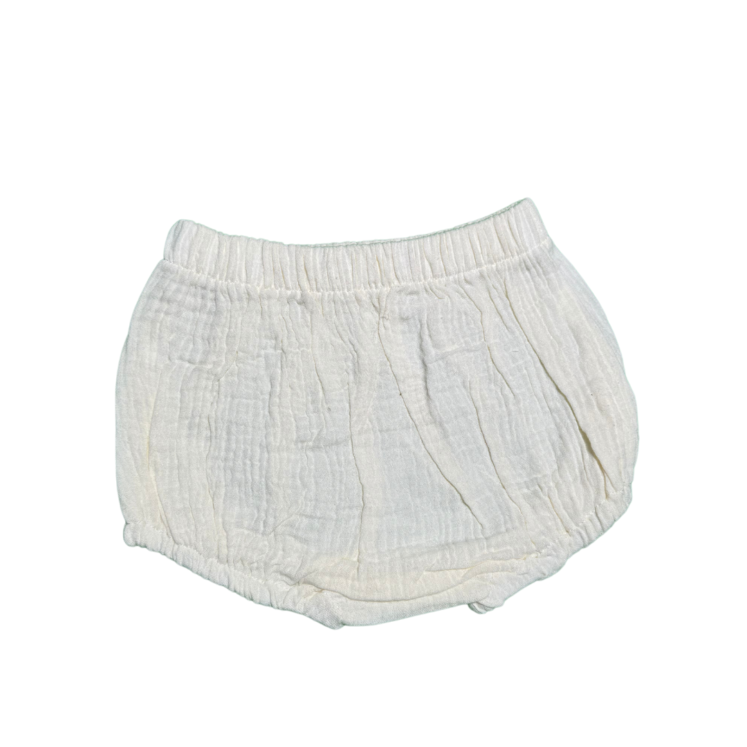 Ropa algodón orgánico niñas recién nacidas 2PCS 80cm Blanco-3