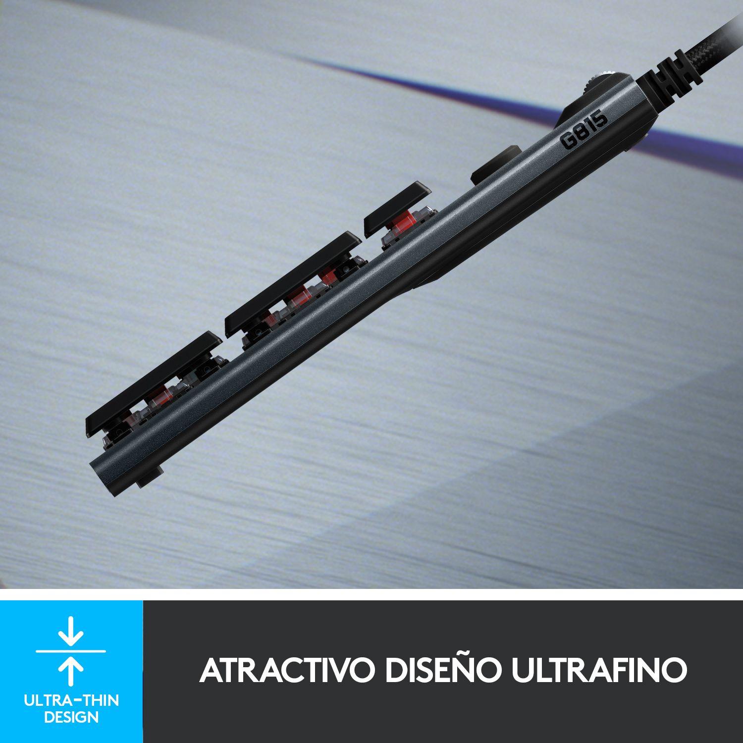 Teclado gamer Logitech G815 QWERTY GL Tactile inglés US-1