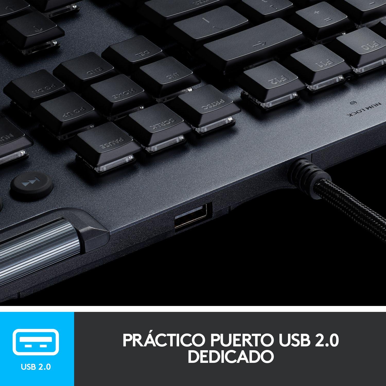 Teclado gamer Logitech G815 QWERTY GL Tactile inglés US-4