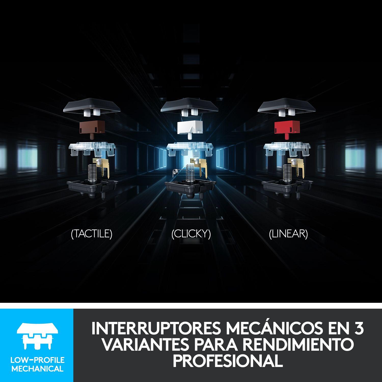 Teclado gamer Logitech G815 QWERTY GL Tactile inglés US-5