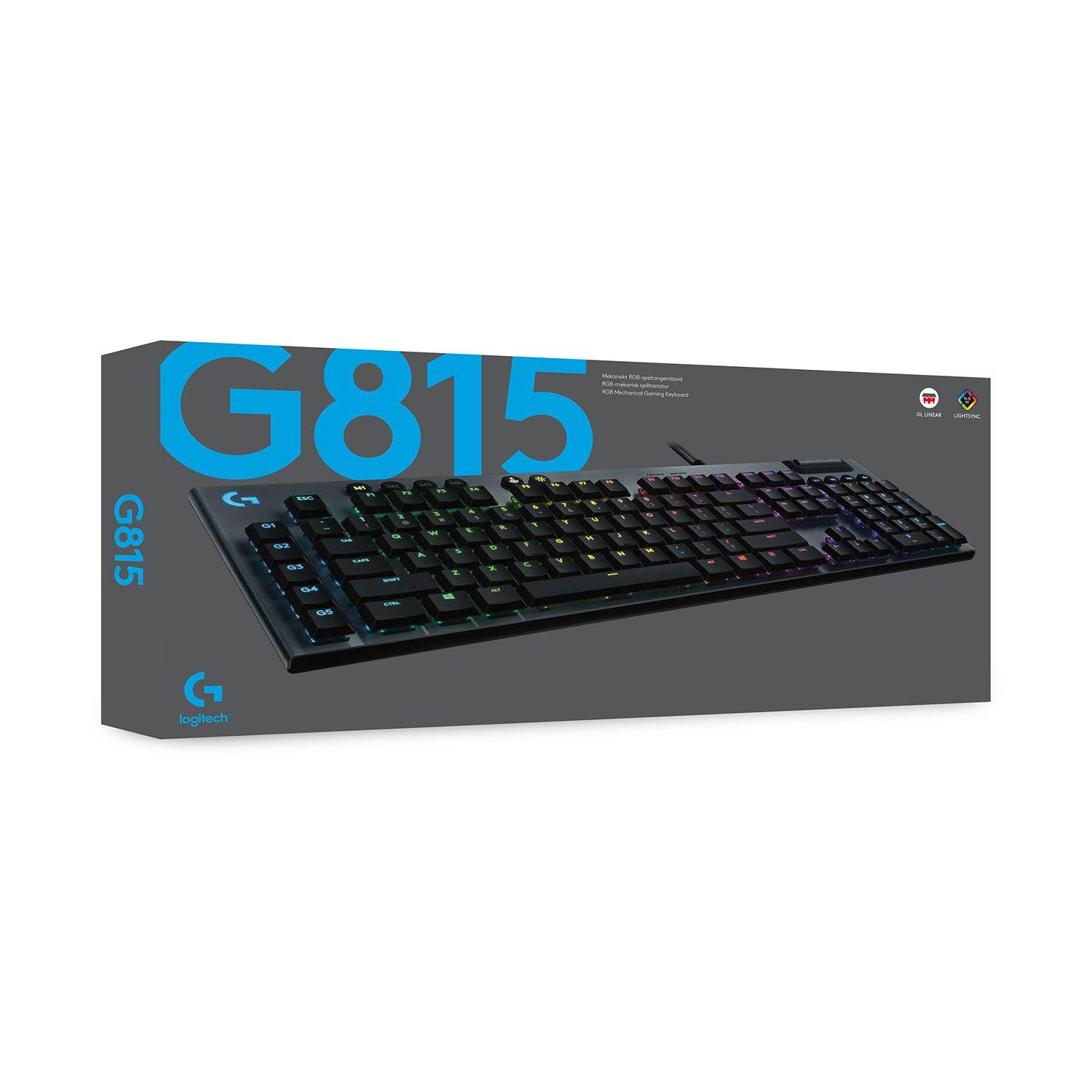 Teclado gamer Logitech G815 QWERTY GL Tactile inglés US-7
