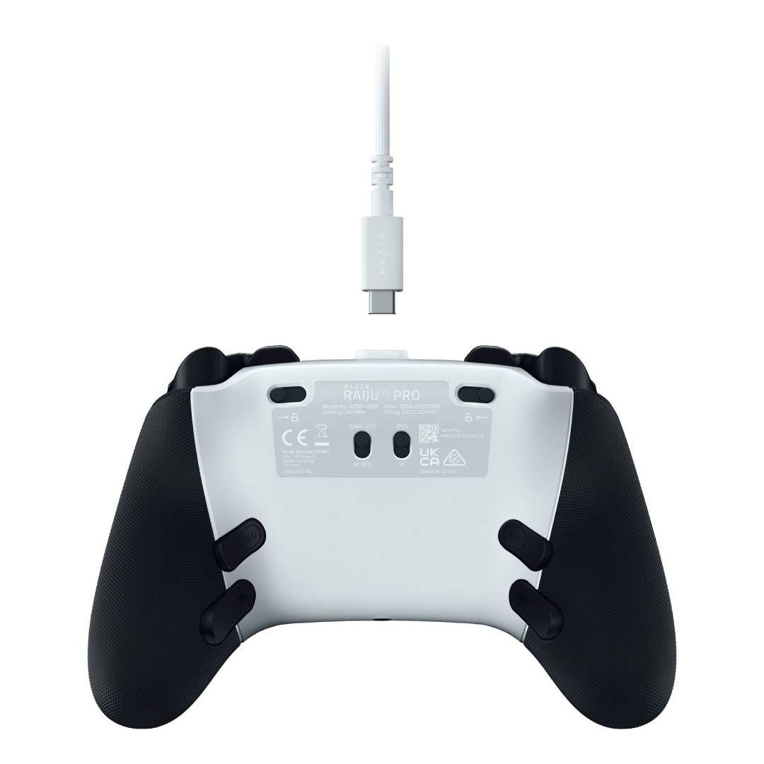 Joystick Gamepad Razer Raiju V3 Pro White para PS5-3