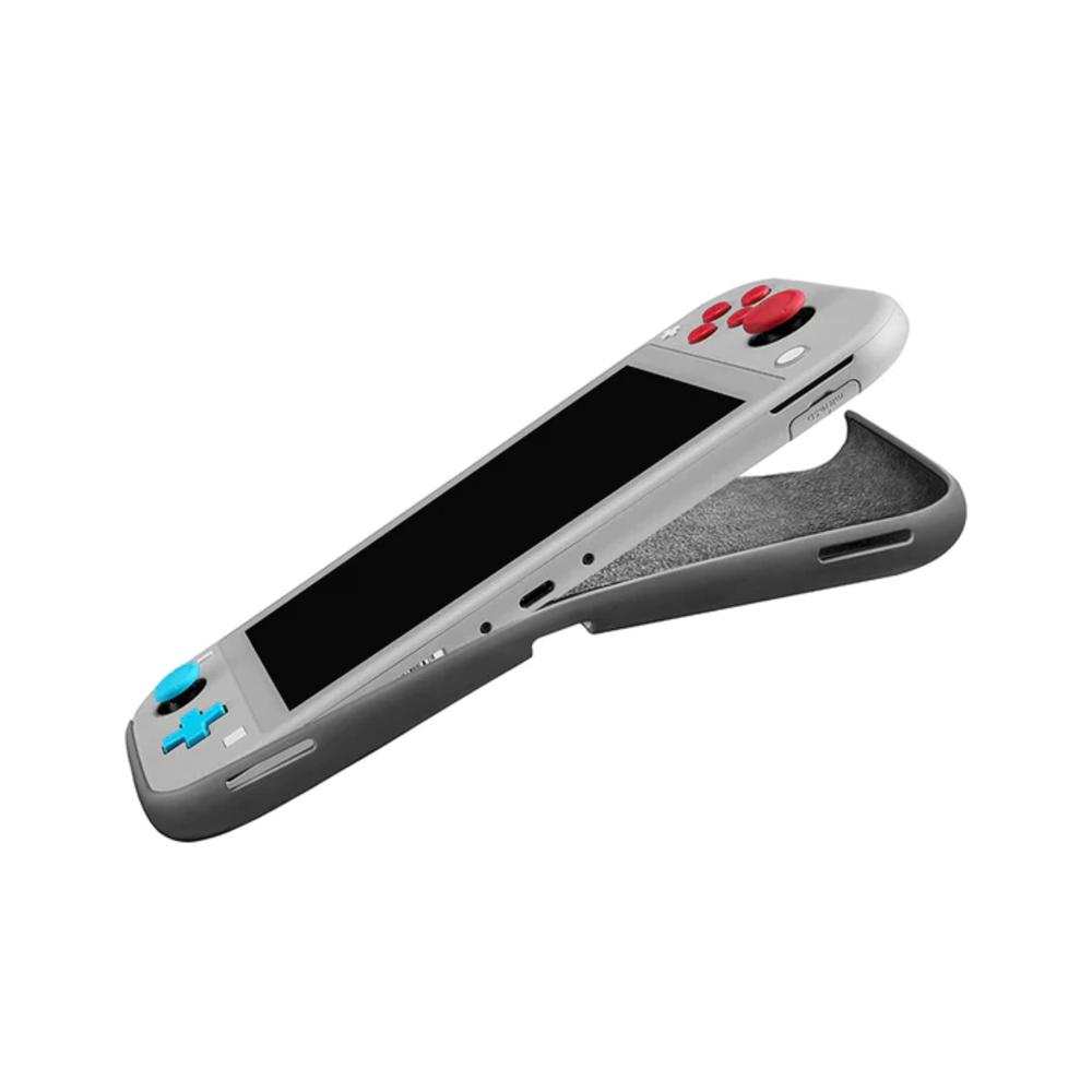 Tomtoc Carcasa de Silicona para Nintendo Switch Lite - Gris-2