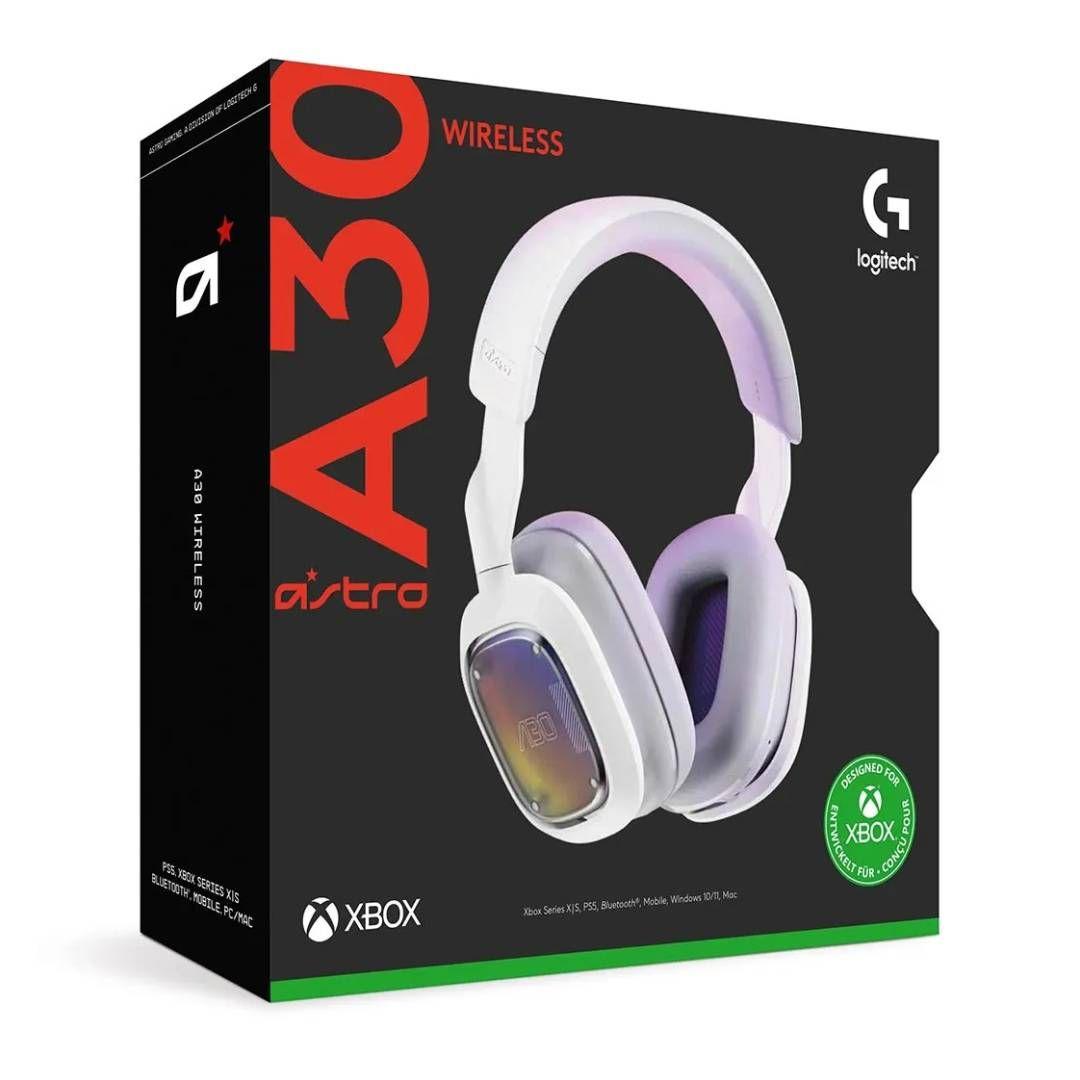 Audifonos Logitech Astro A30 White Wireless para Xbox-3