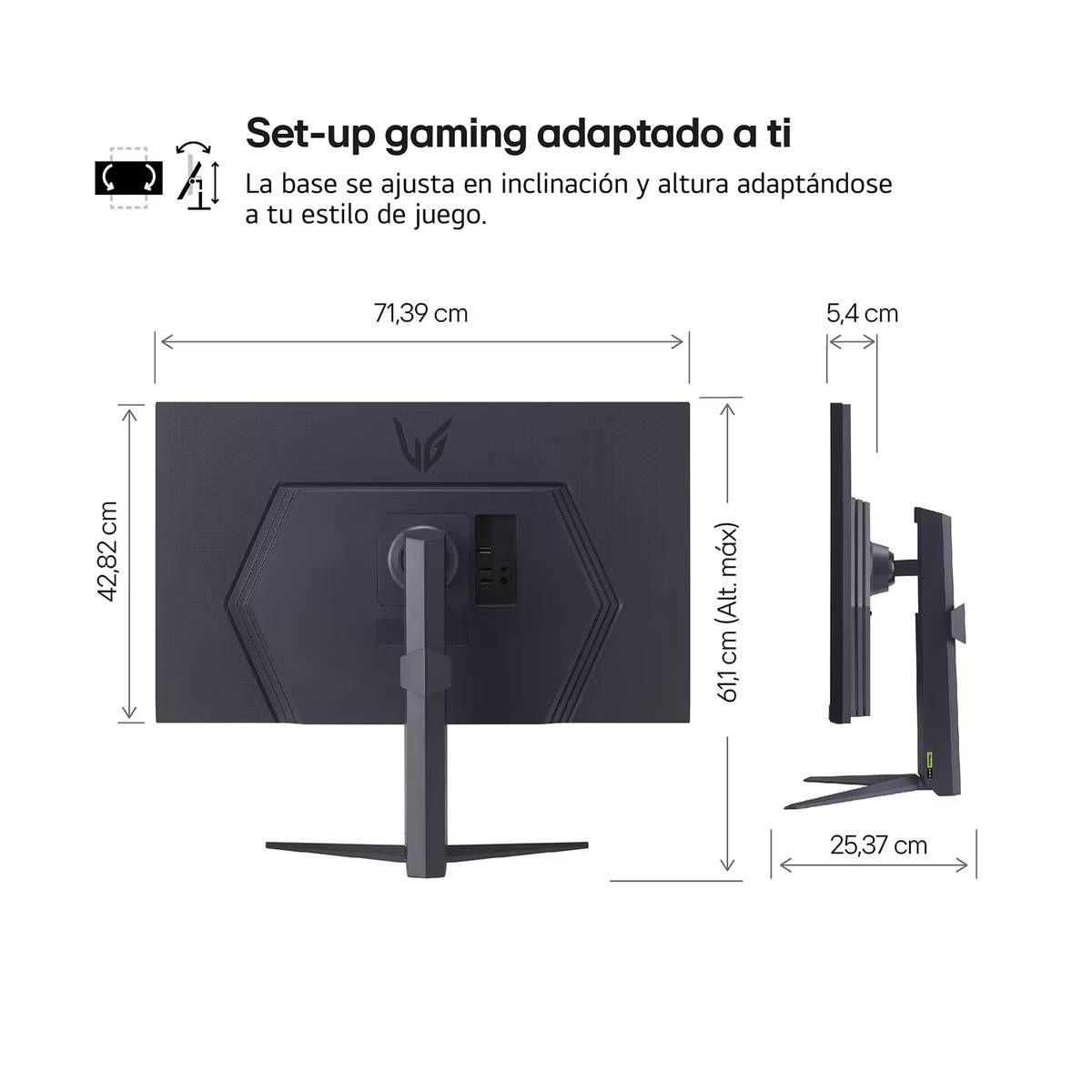 Monitor Curvo LG Ultragear 27 - 1ms, 180Hz 27GS60QC-B-3