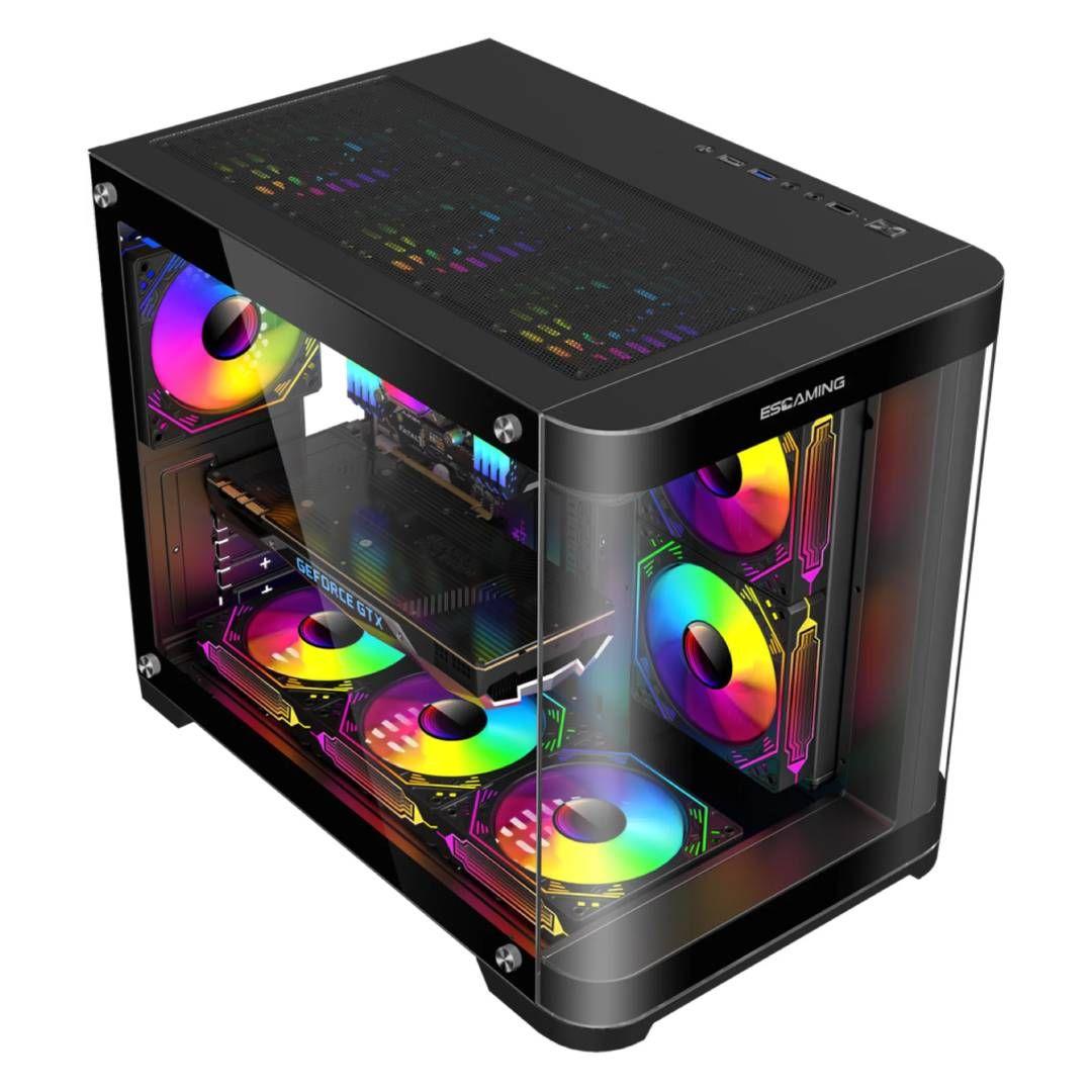 Gabinete Gamer ESGAMING Viper - Negro, Micro-ATX-2