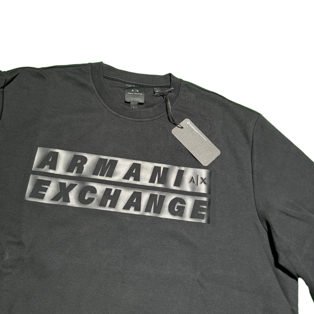 Poleron negro Armani Exchange talla M-2