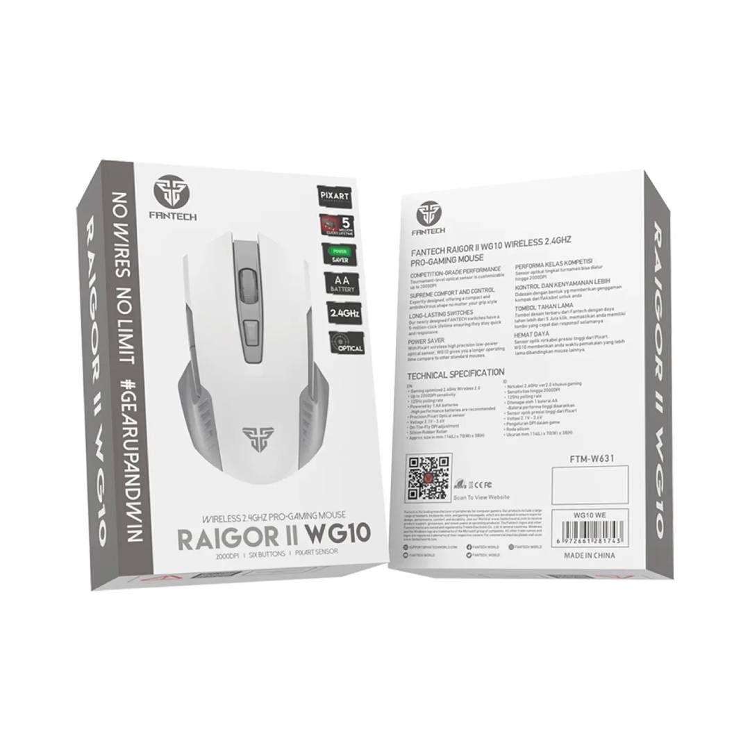 Mouse Inalámbrico Fantech RAIGOR II WG10 White-4