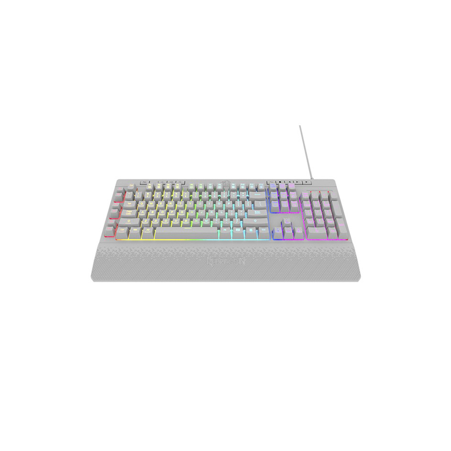 Teclado Gamer Membrana Shiva K512w Rgb Blanco Redragon-2