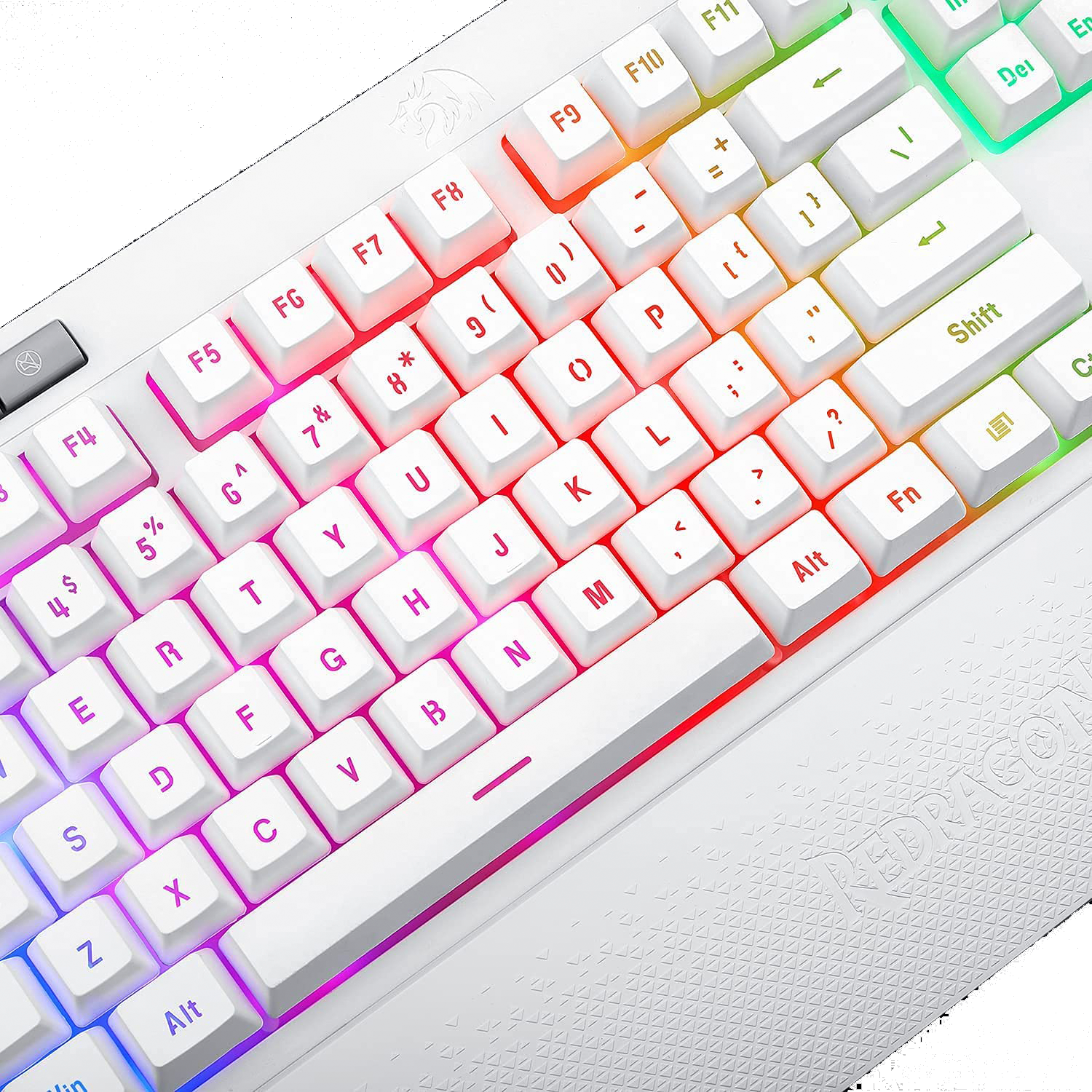 Teclado Gamer Membrana Shiva K512w Rgb Blanco Redragon-3