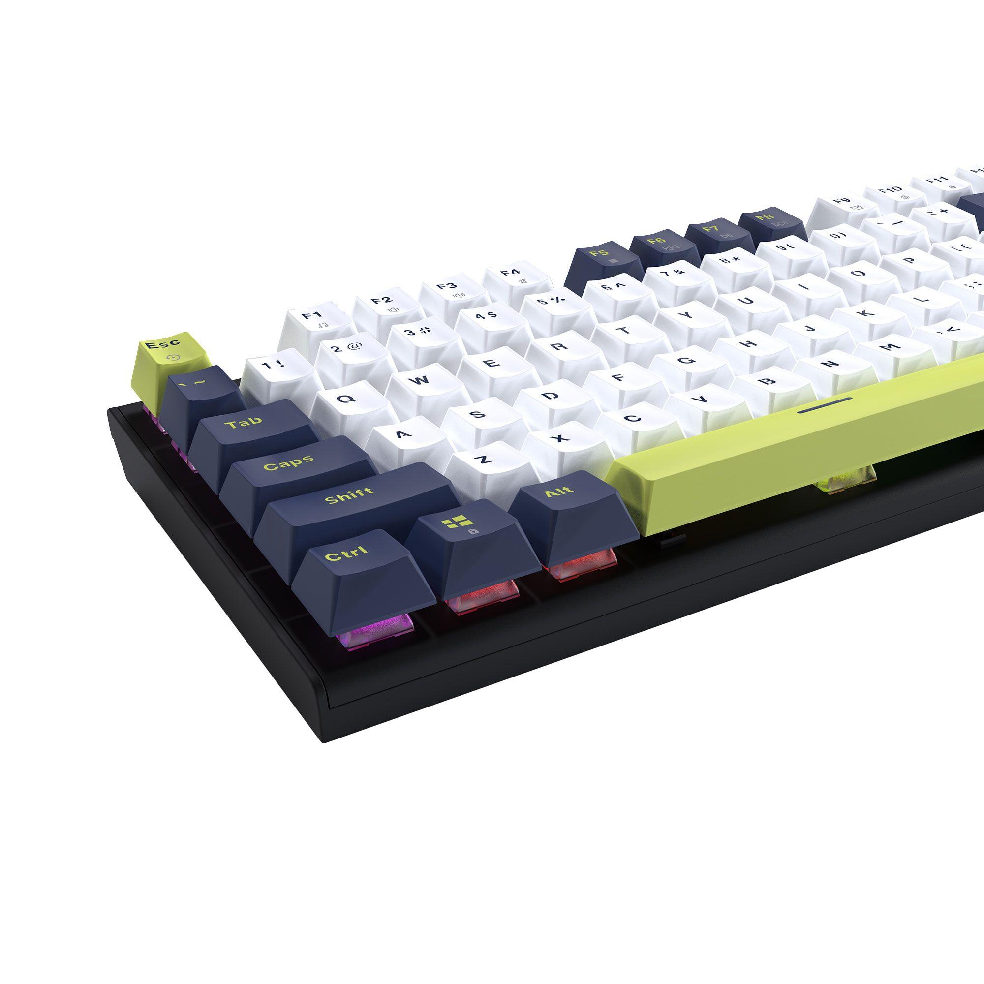 Teclado Fantech MK877s ATOM87s MORI White (Switch Blue)-4