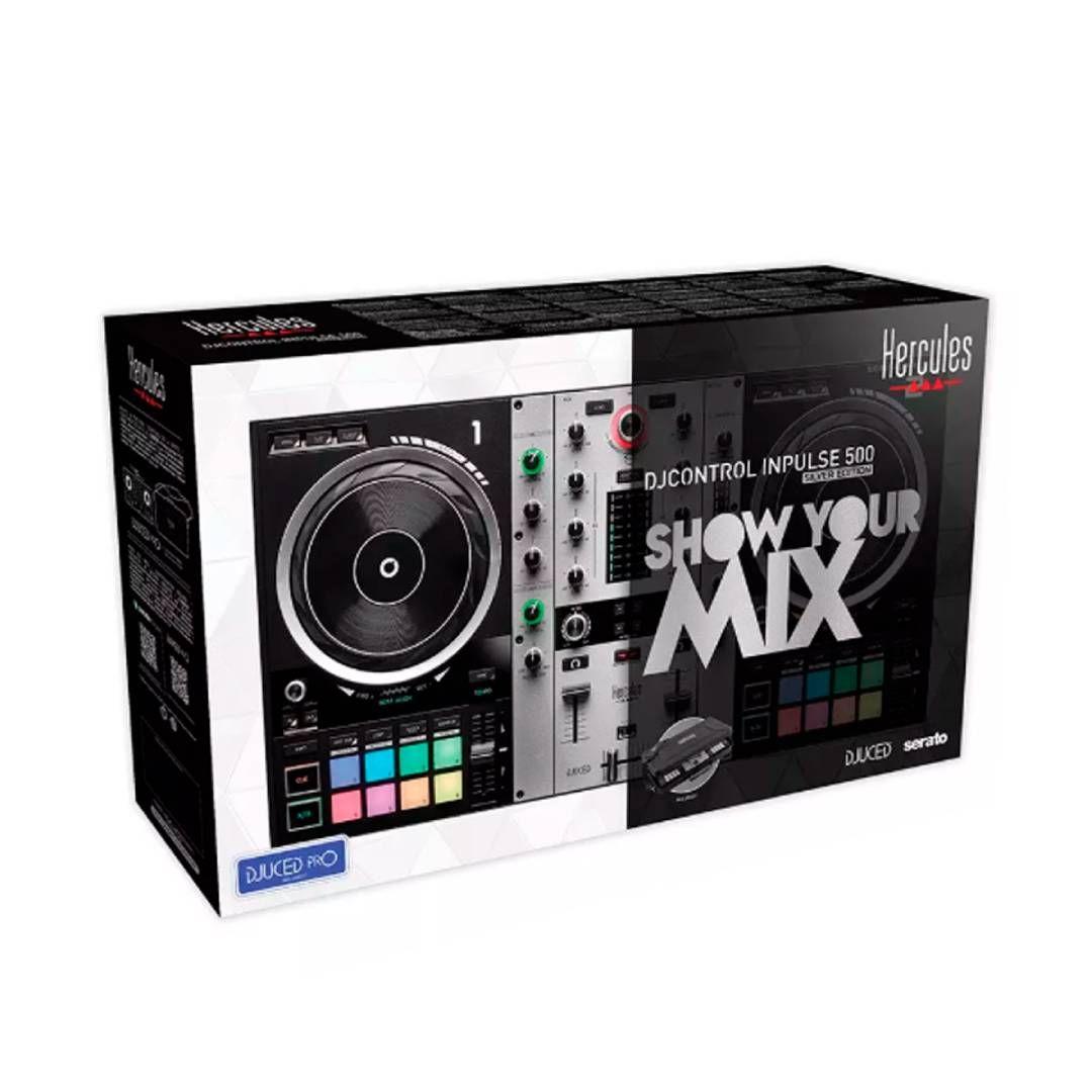 Controladora DJ Hercules DJControl Inpulse 500 Silver Edition-2