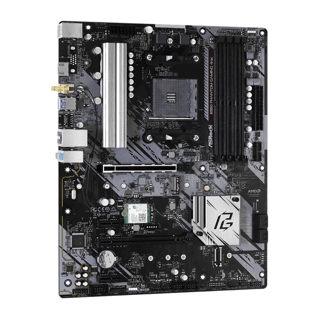 Placa Madre ASRock B550 Phantom Gaming 4/AC, ATX, AM4-3