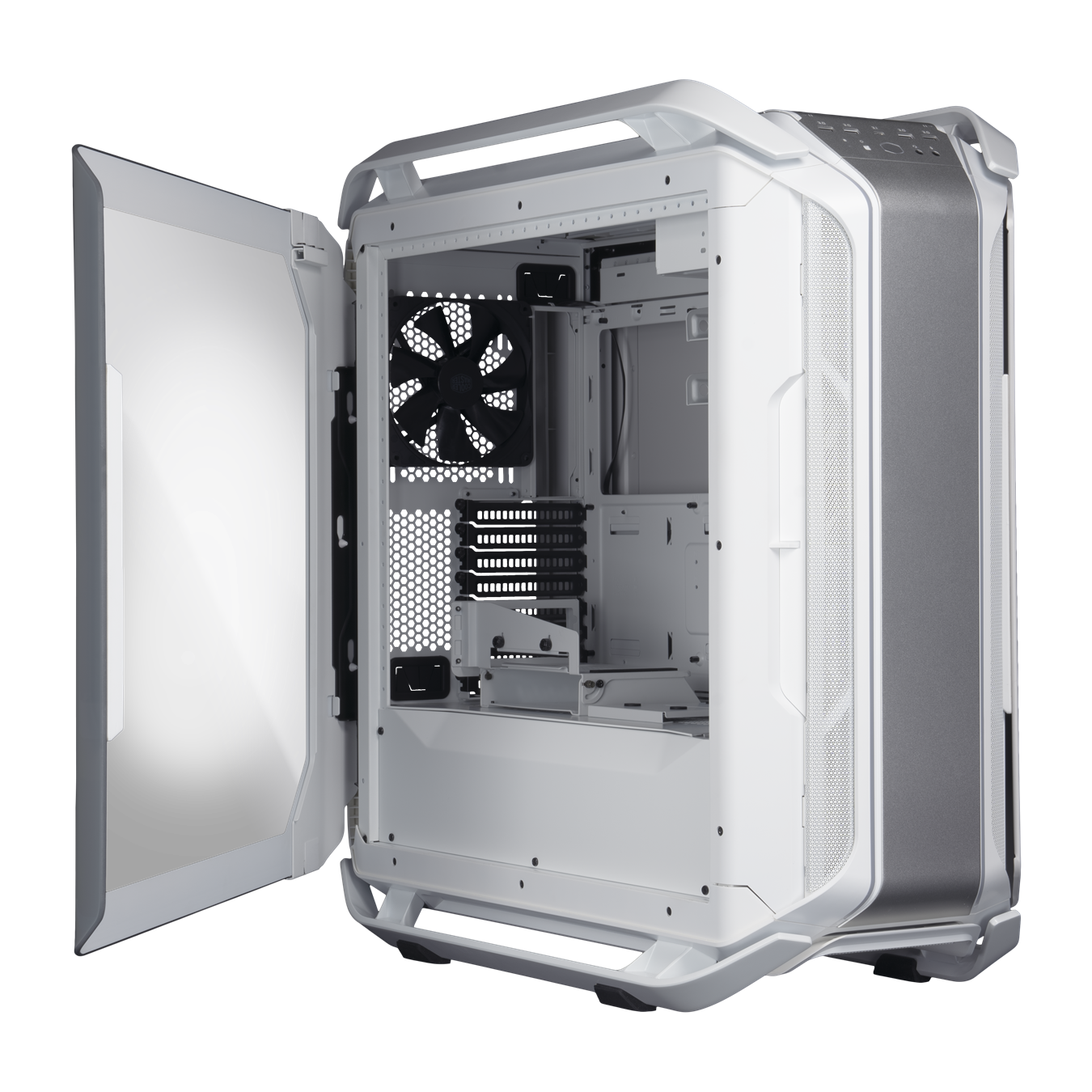 Gabinete Gamer Cooler Master Cosmos C700M White Edition-2