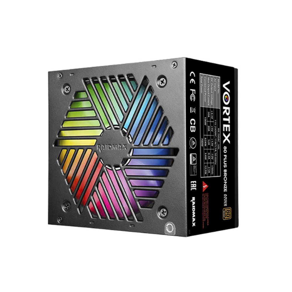 Fuente de poder Raidmax Vortex 700W ARGB 80+ Bronze-0