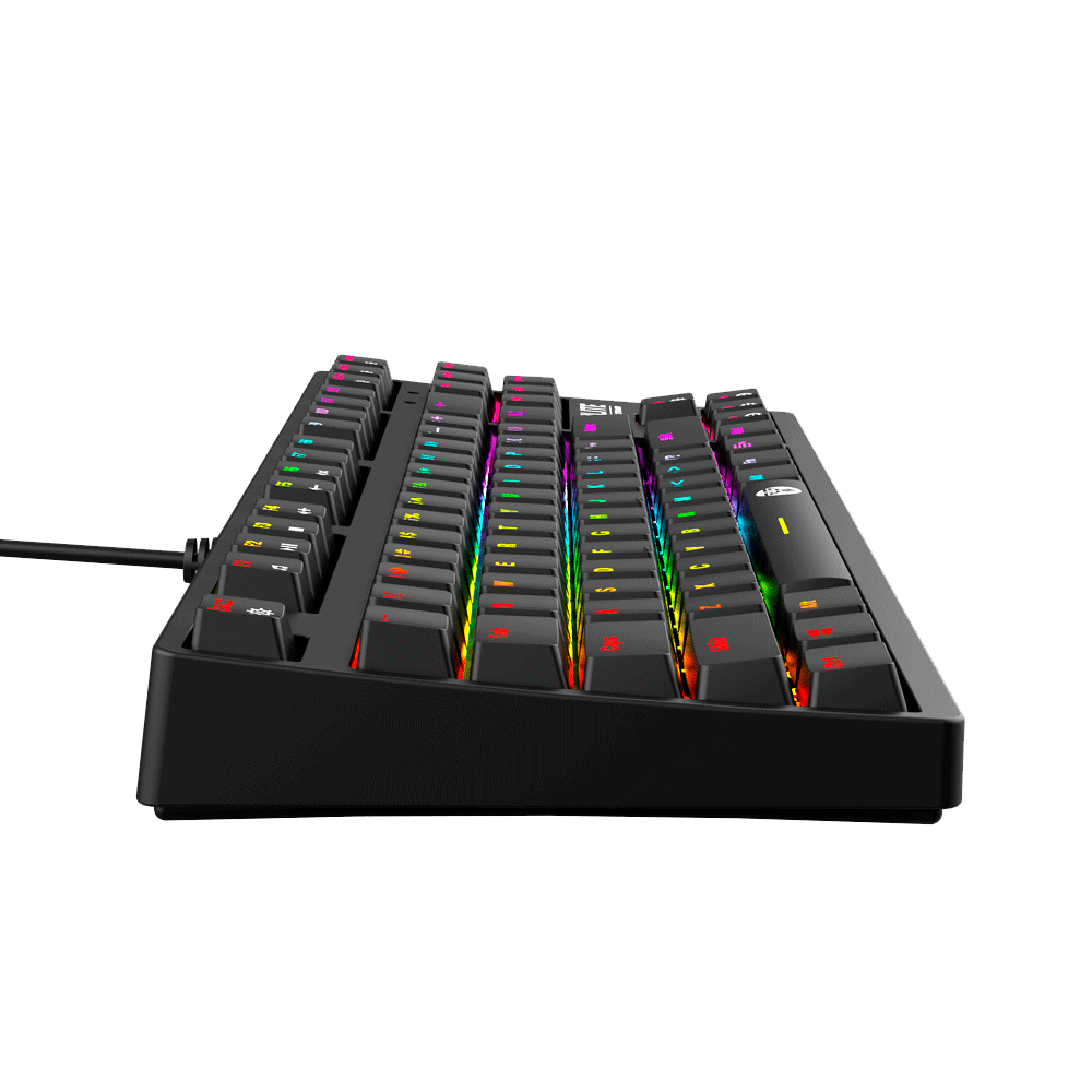 Teclado Gamer Fantech Optilite MK872 RGB Negro SW Optico-4