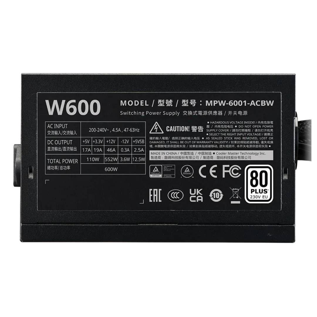 Fuente de Poder Cooler Master Elite Nex W600 600W ATX-3