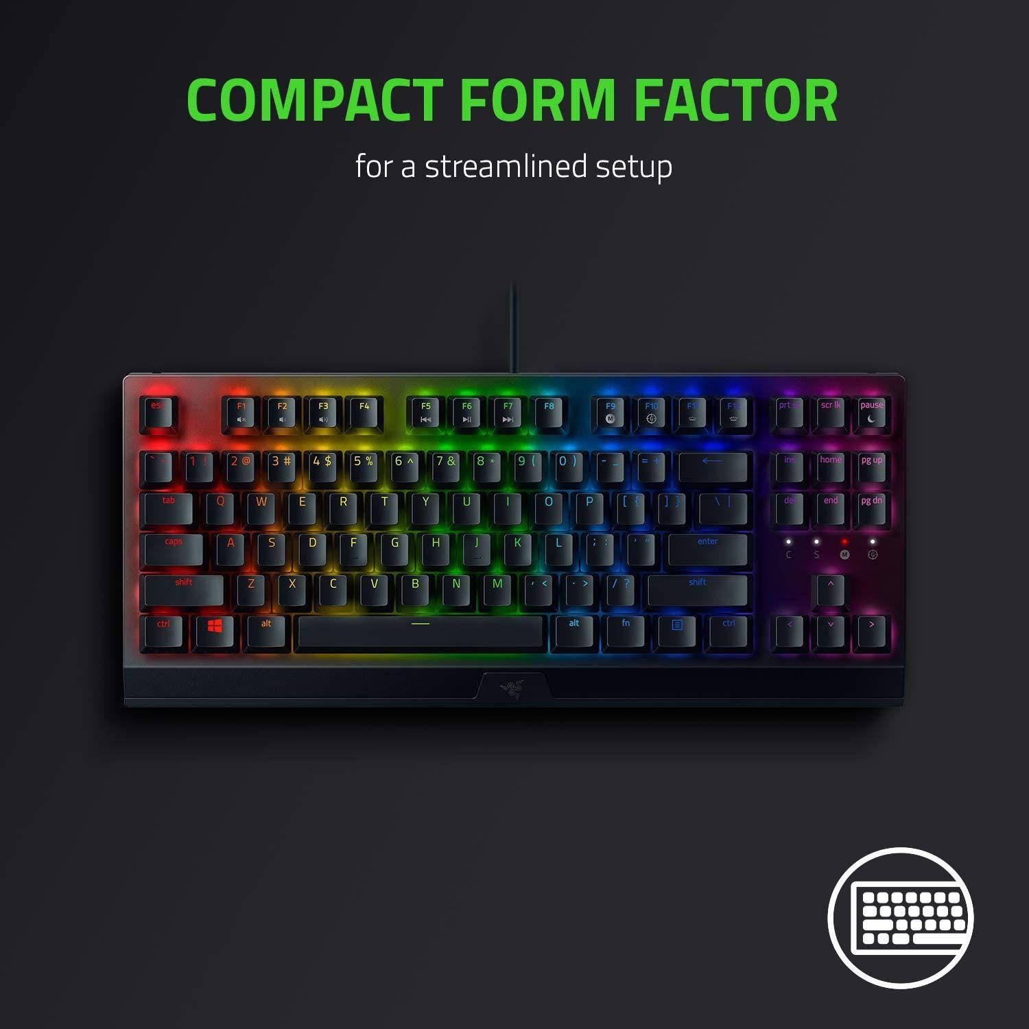 Teclado Gamer Razer Blackwidow TKL V3 Green Switch Español-1