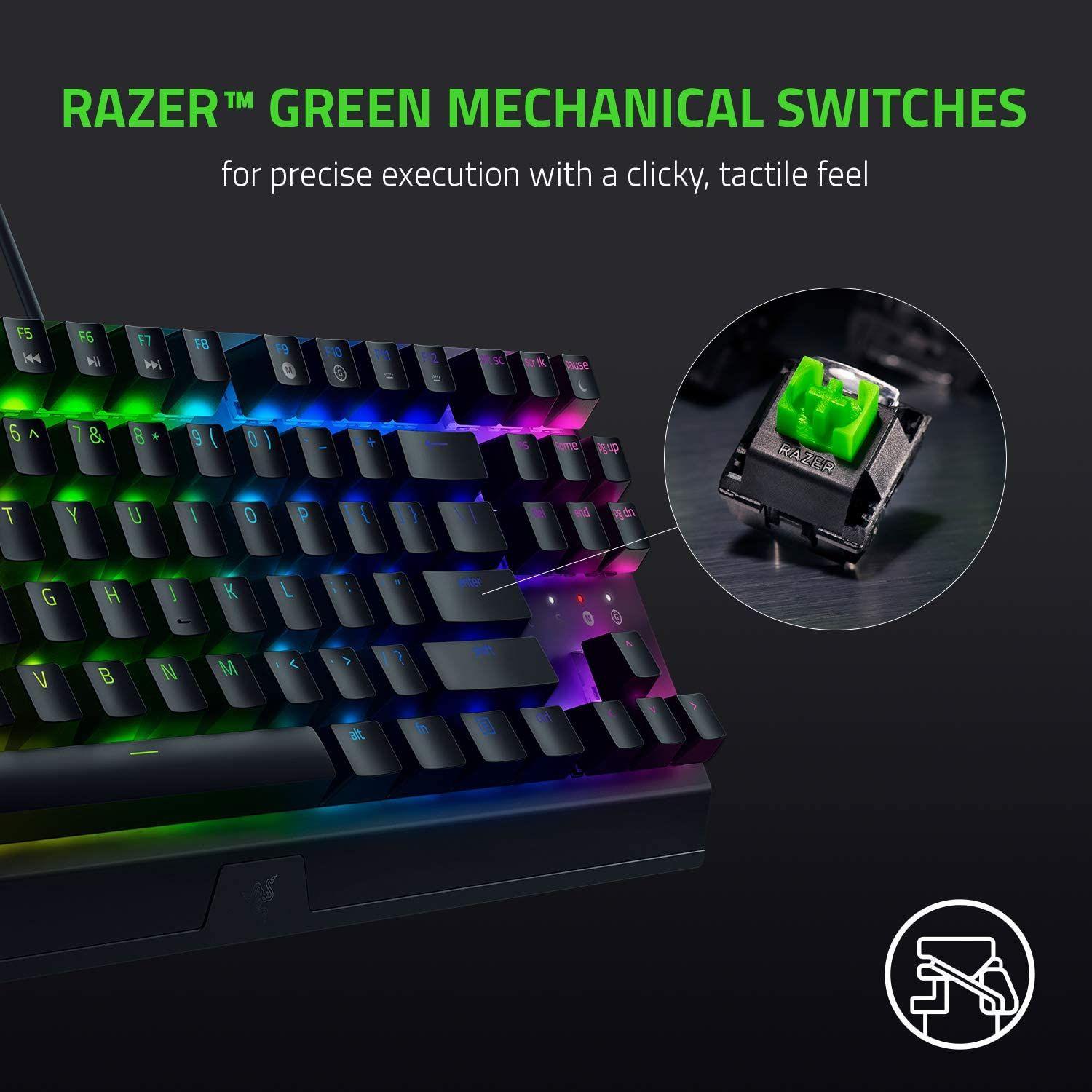 Teclado Gamer Razer Blackwidow TKL V3 Green Switch Español-2