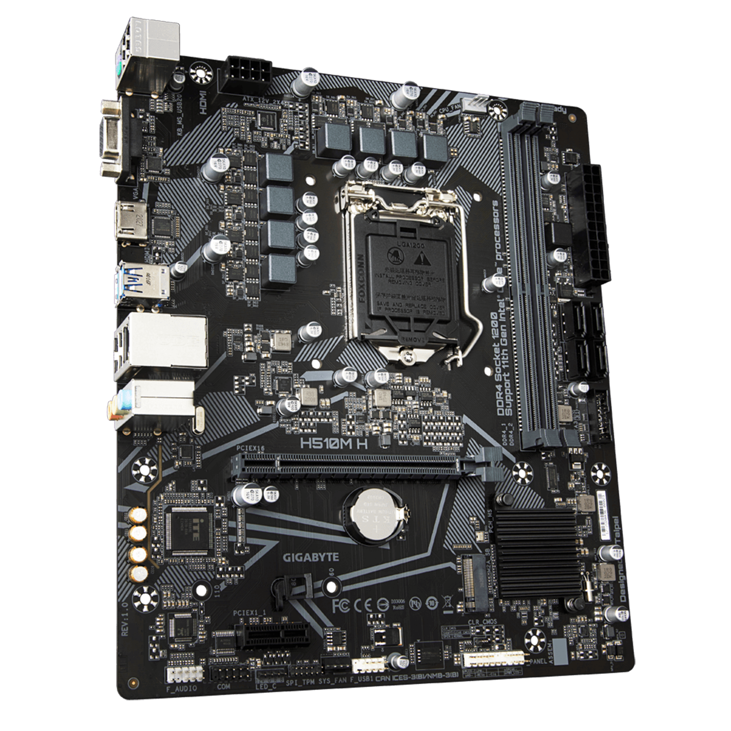 Placa Madre Gigabyte H510M-H MicroATX Intel LGA1200-2
