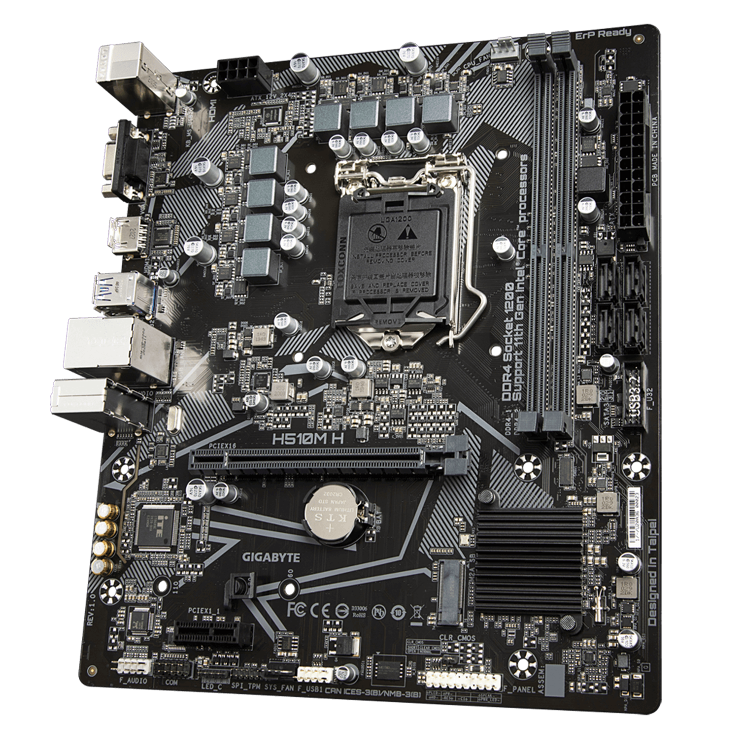 Placa Madre Gigabyte H510M-H MicroATX Intel LGA1200-3
