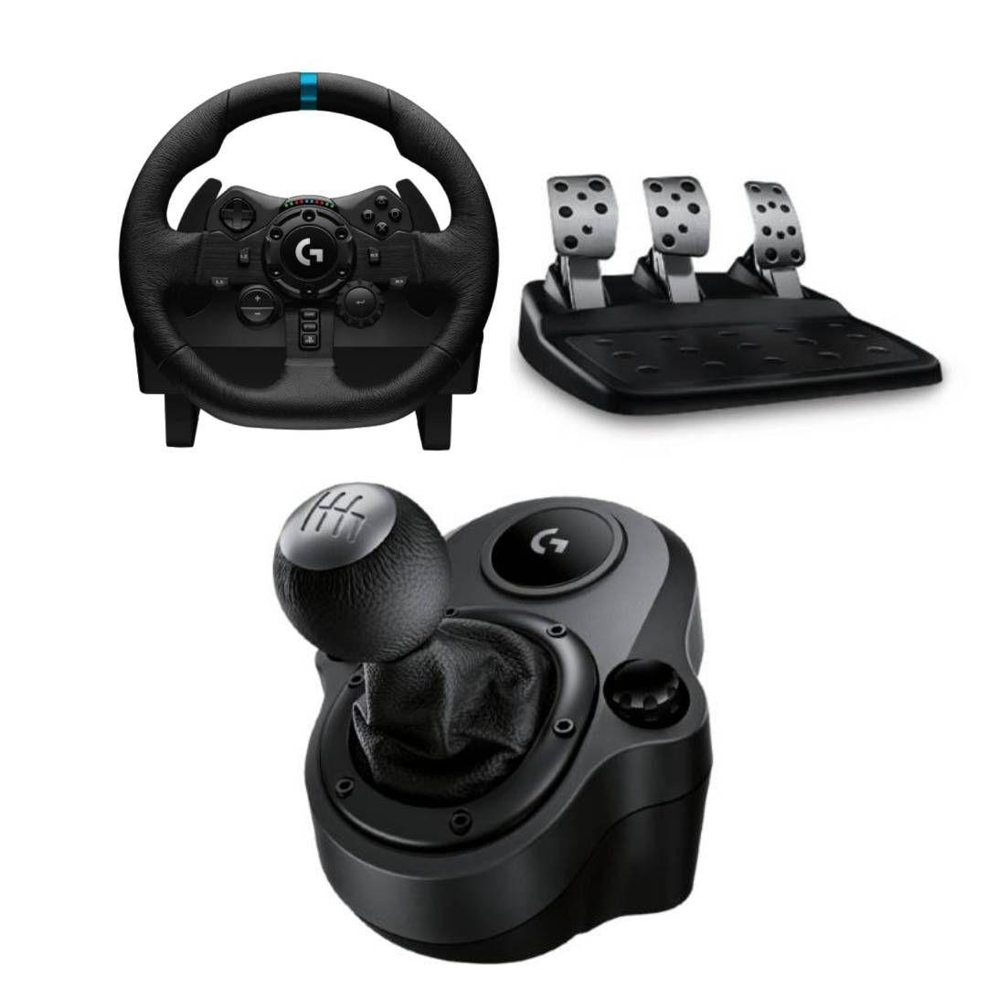 Volante, Pedalera y Palanca Logitech G923 para PC, PS4, PS5-0