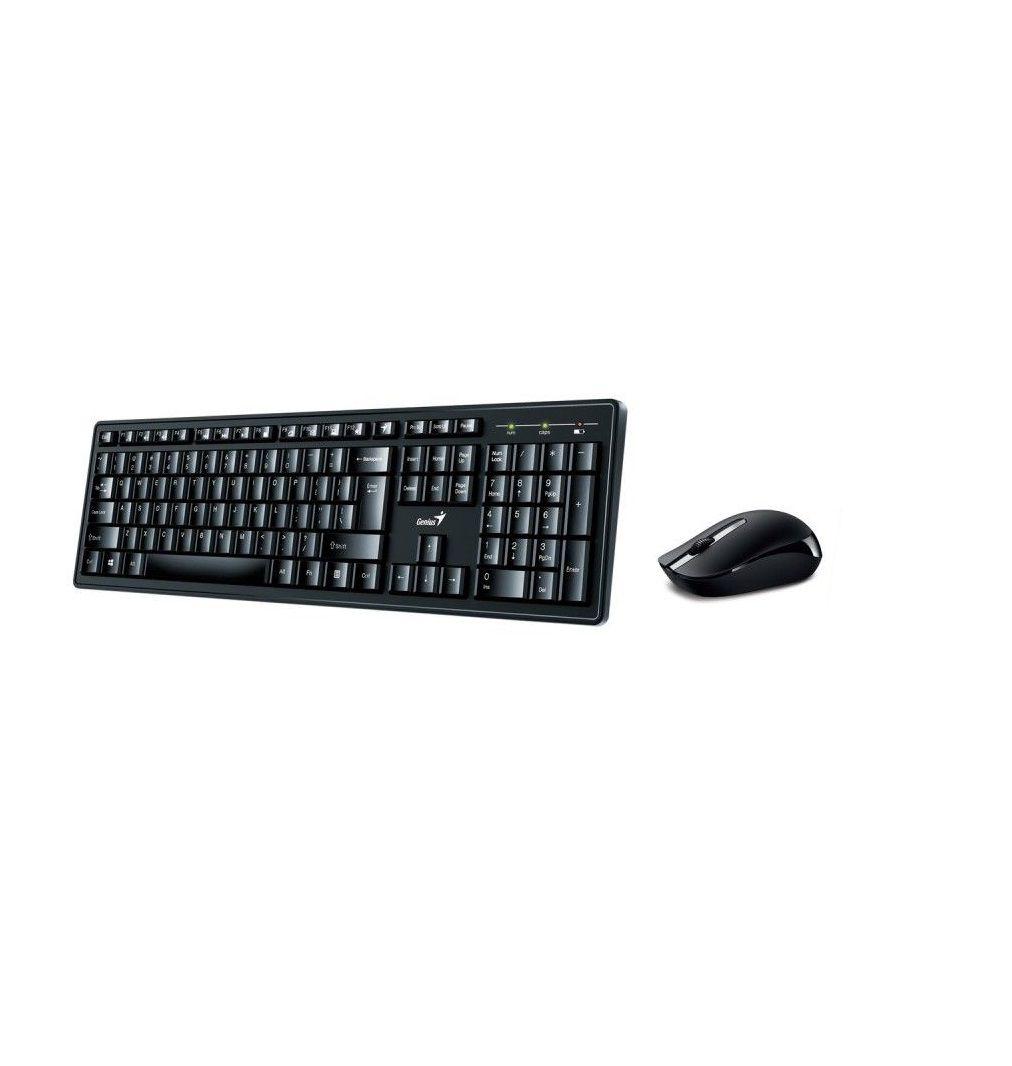 Kit Teclado y Mouse Genius KM-8200 Inalambrico Negro-0