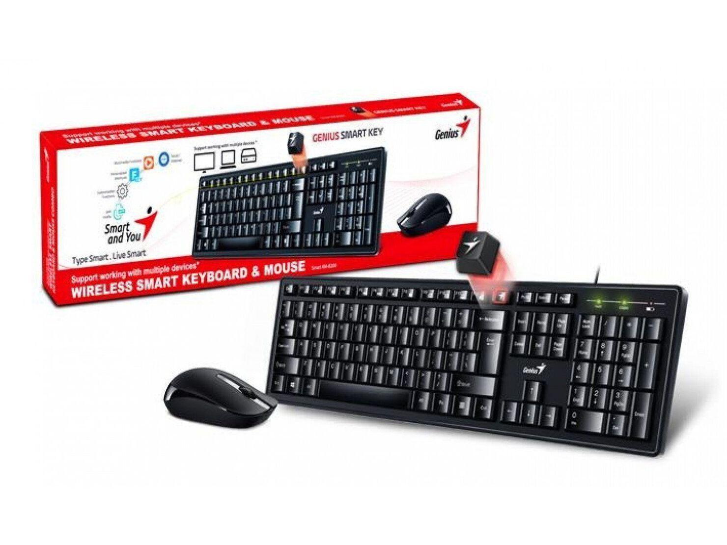 Kit Teclado y Mouse Genius KM-8200 Inalambrico Negro-2