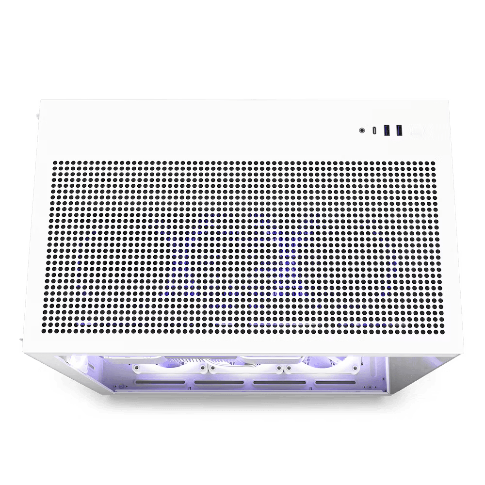 Gabinete NZXT H9 Flow ATX Mid T Blanco-5