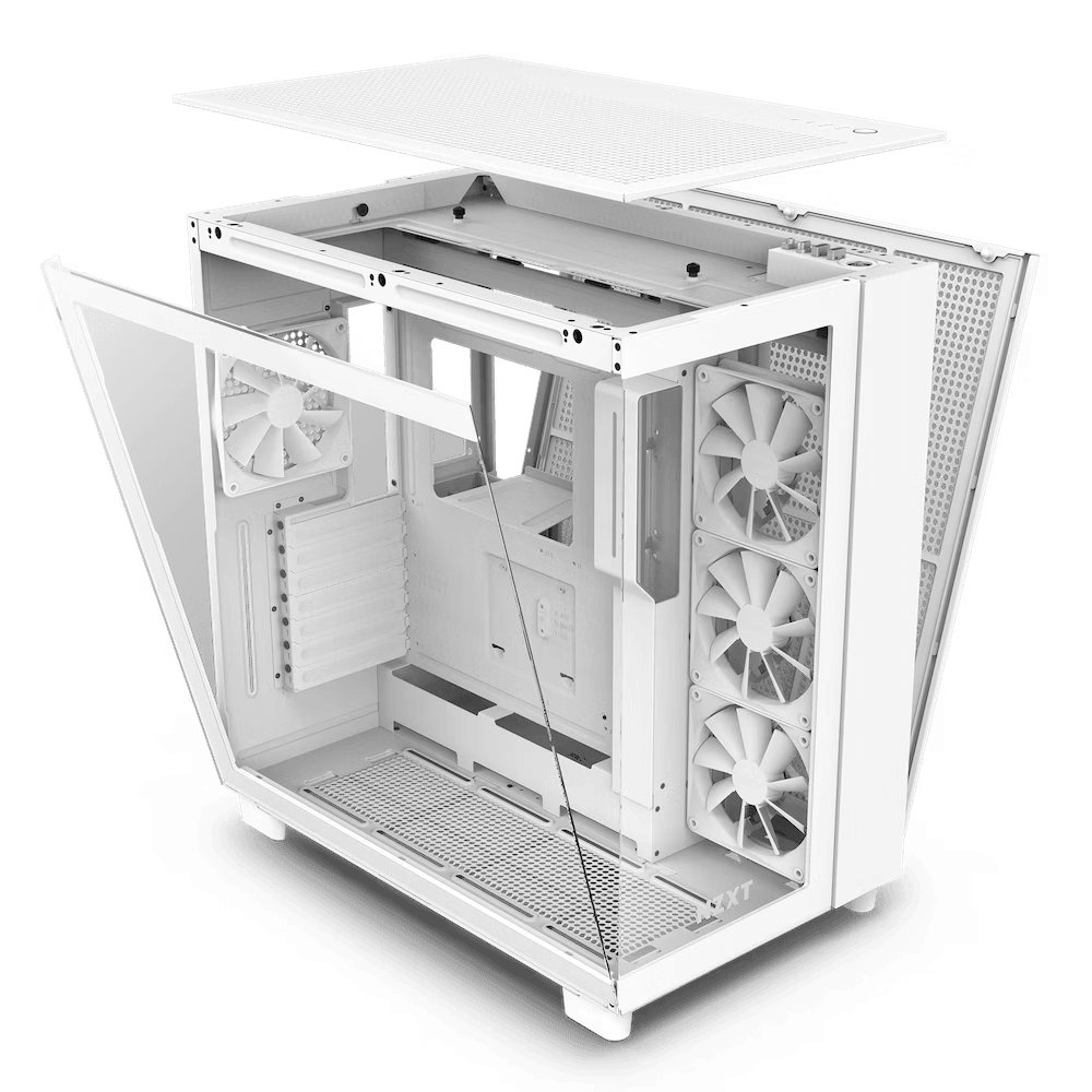 Gabinete NZXT H9 Flow ATX Mid T Blanco-8