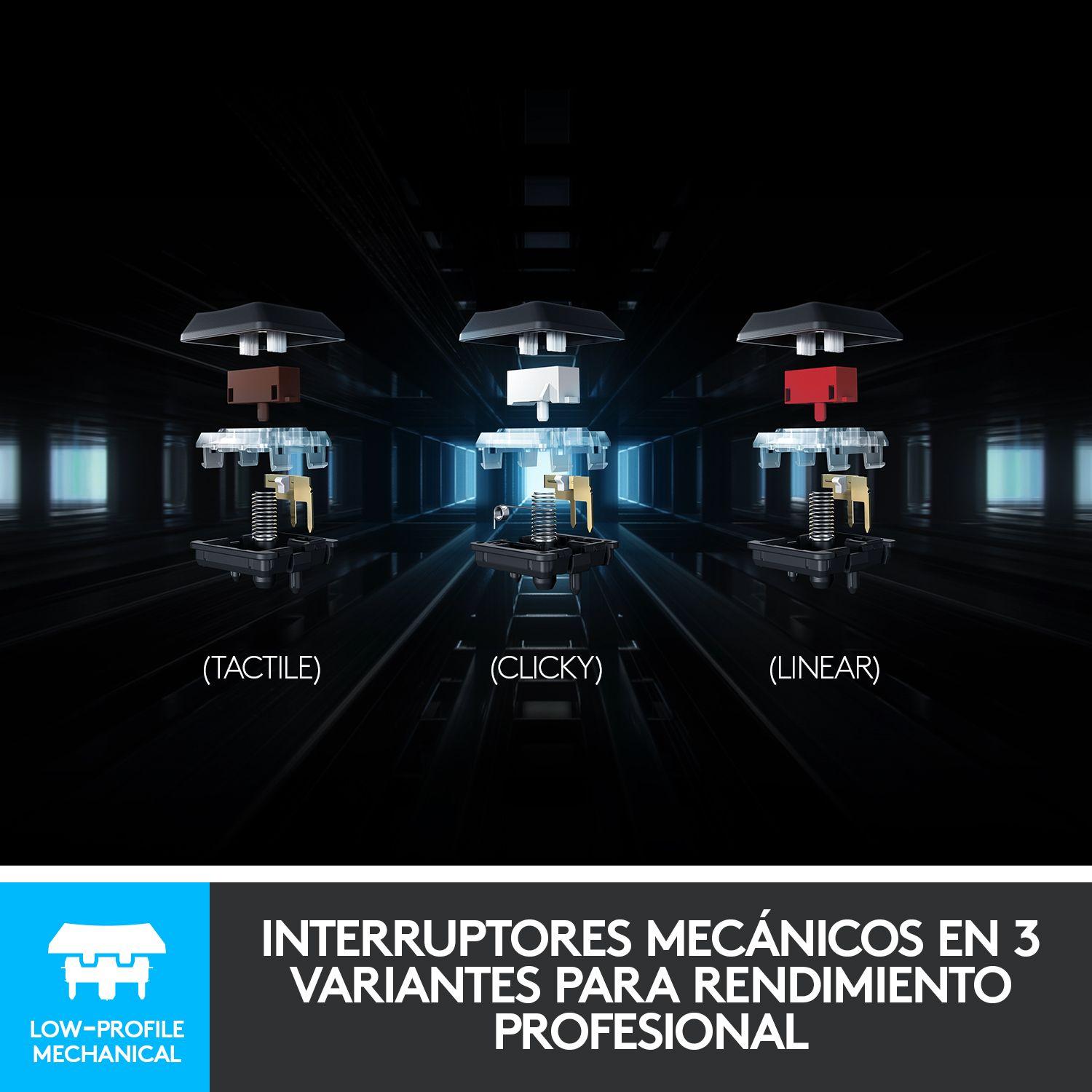 Teclado Gamer Logitech G915 inalámbrico RGB SW Tactile-5