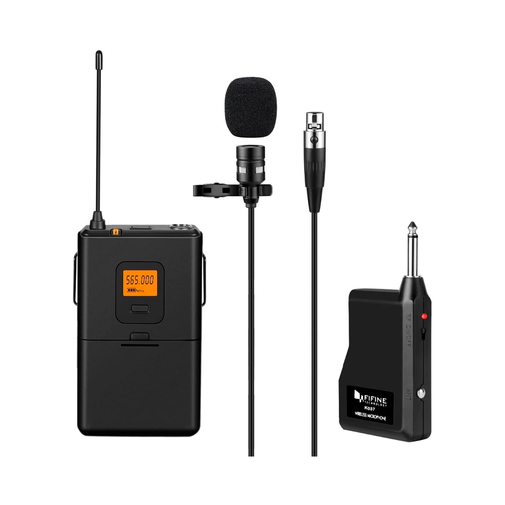 Microfono Inalambrico de Solapa UH Fifine K037B-0