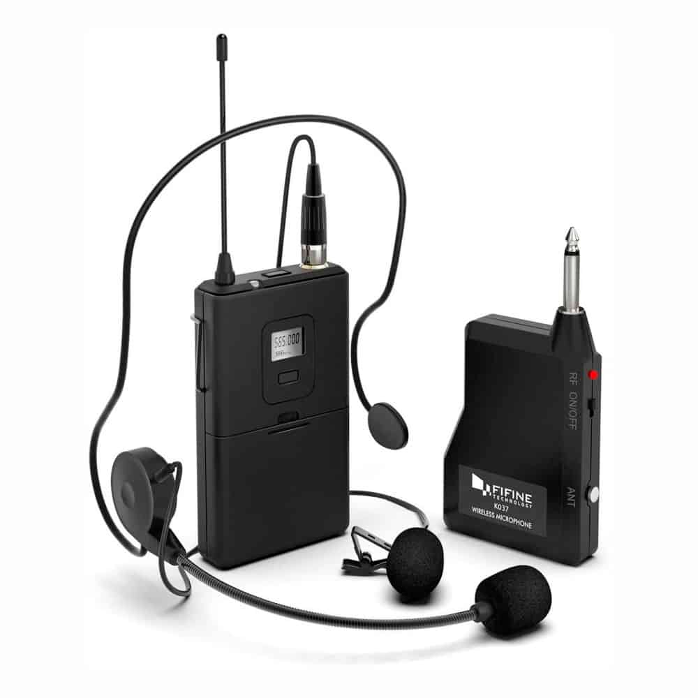 Microfono Inalambrico de Solapa UH Fifine K037B-1