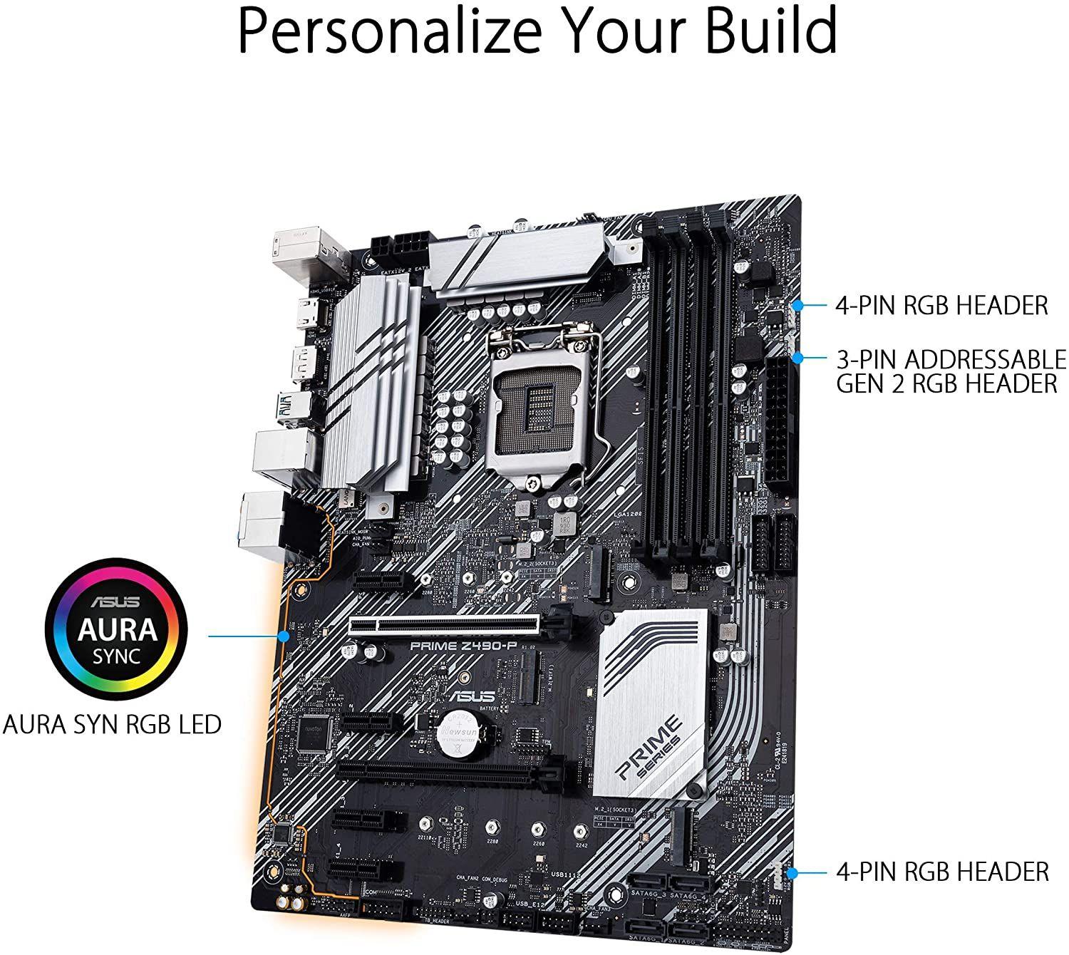 Placa Madre ASUS Prime Z490-P INTEL LGA1200 ATX-1