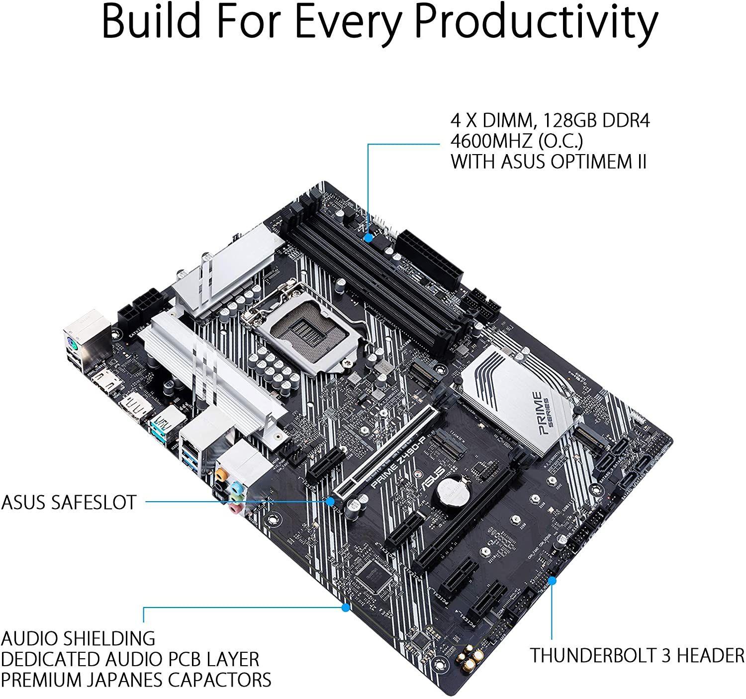 Placa Madre ASUS Prime Z490-P INTEL LGA1200 ATX-2