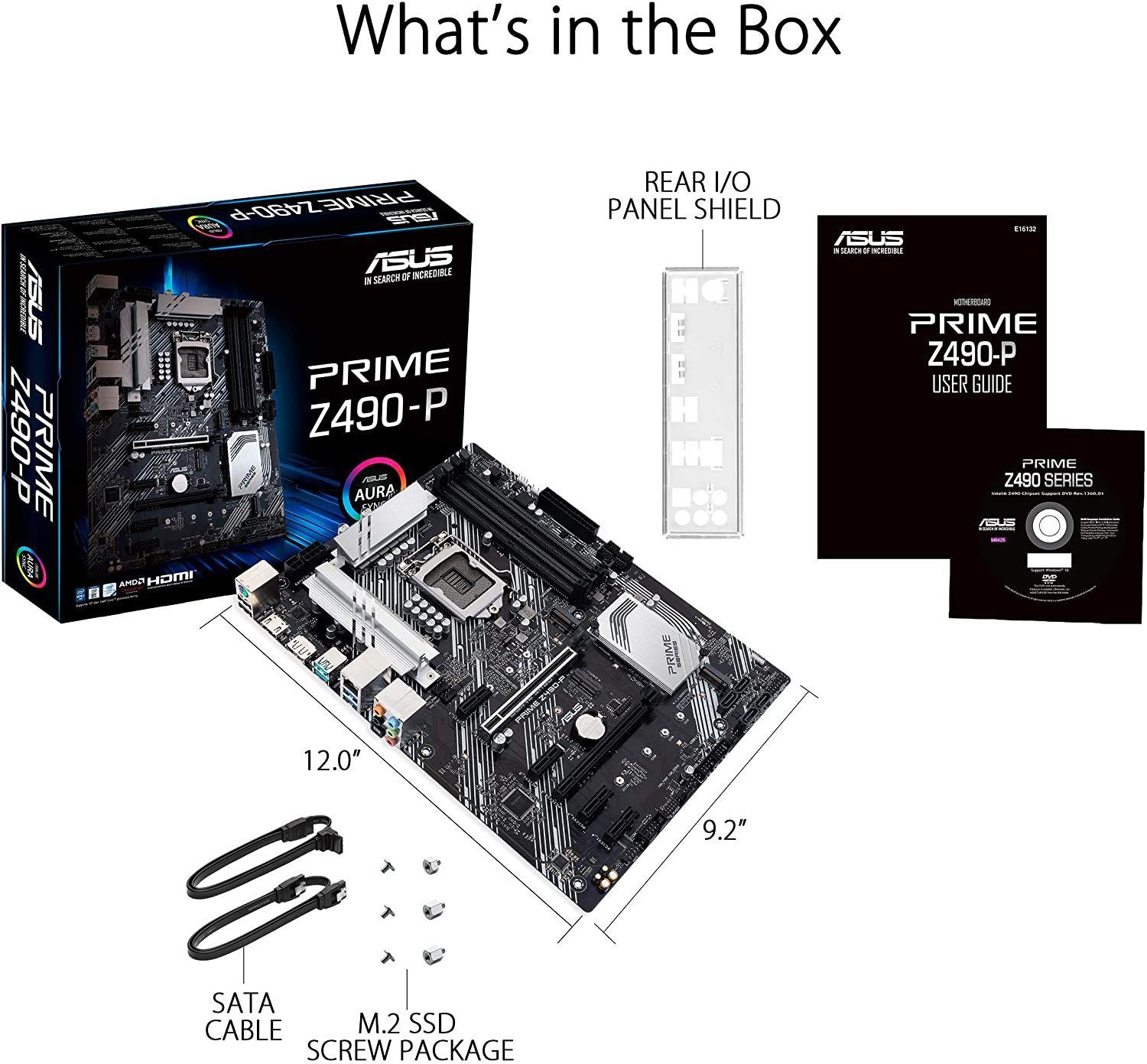 Placa Madre ASUS Prime Z490-P INTEL LGA1200 ATX-5