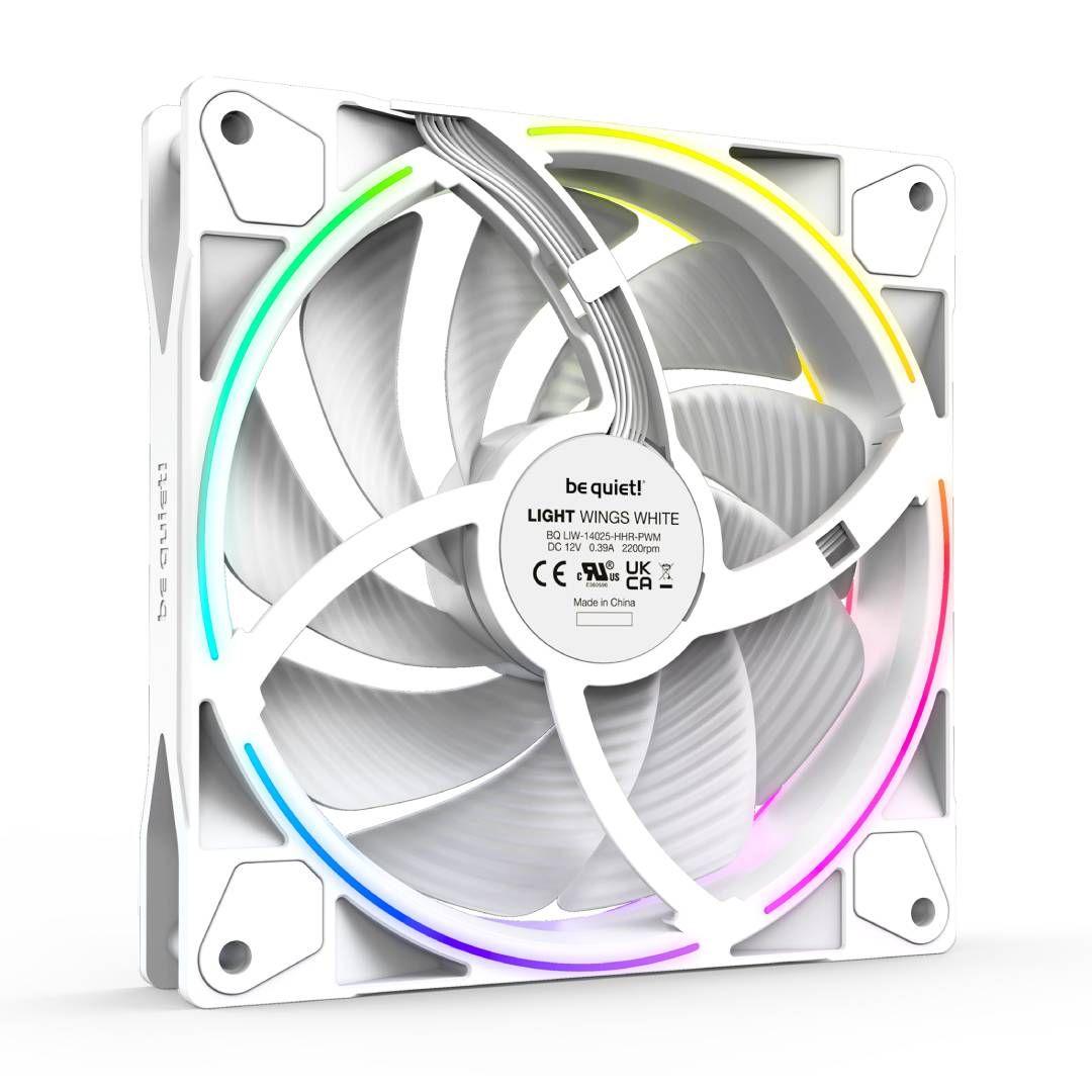Pack X3 Fans be quiet! LIGHT WINGS 140mm White PWM highspeed-2