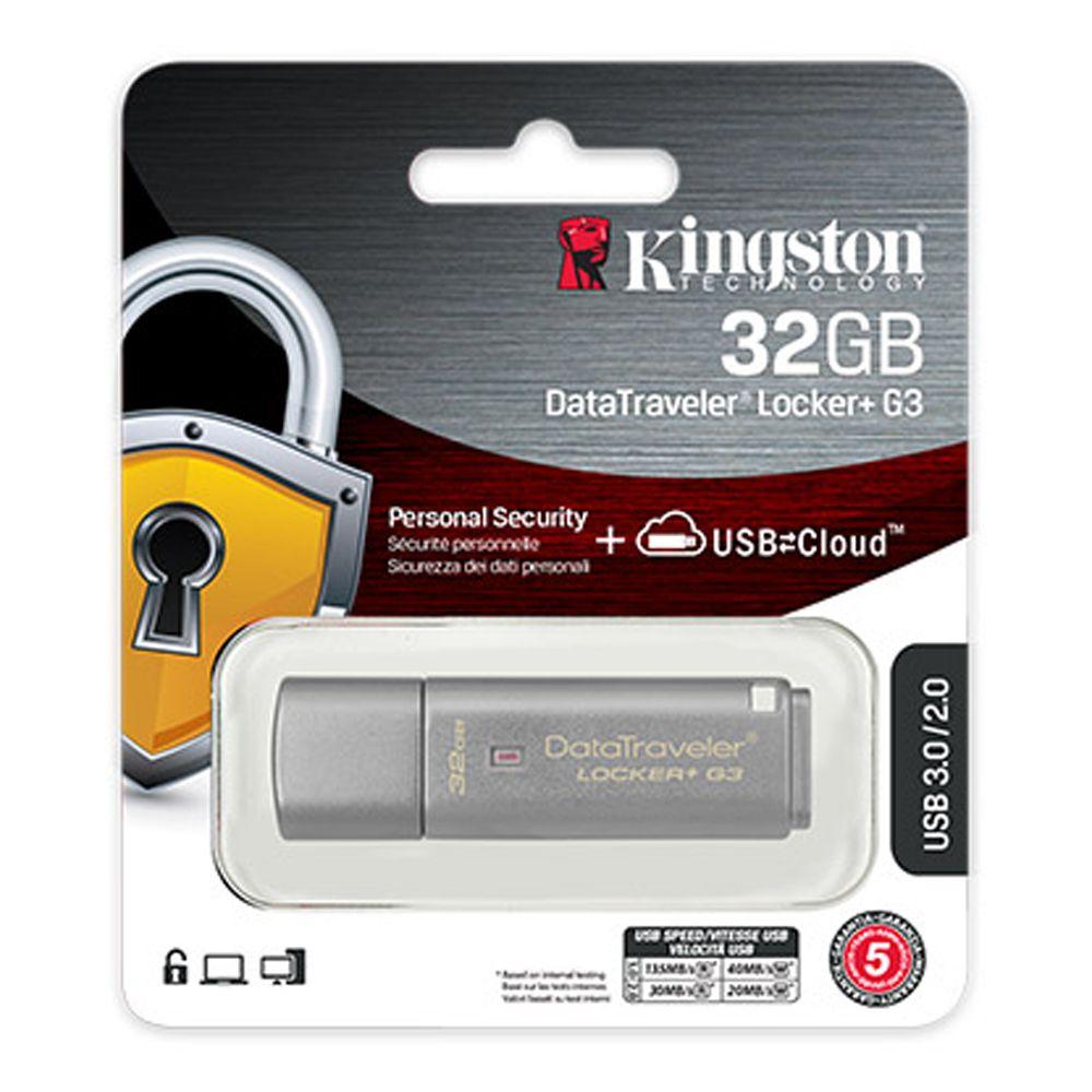 Pendrive Kingston DataTraveler Locker+ G3 32 GB-2
