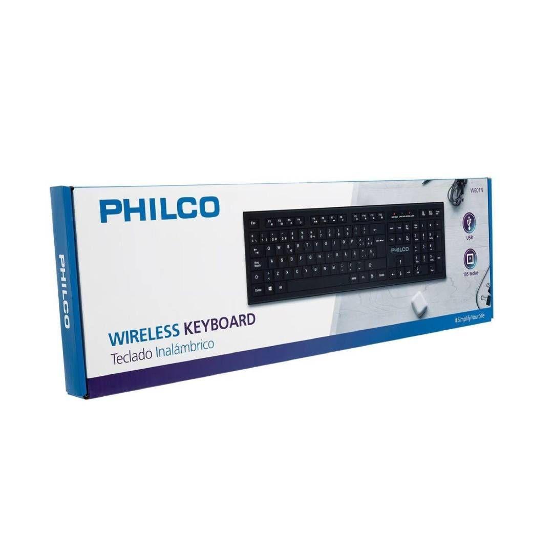 Teclado Inalambrico Standard Philco W601N Negro-2
