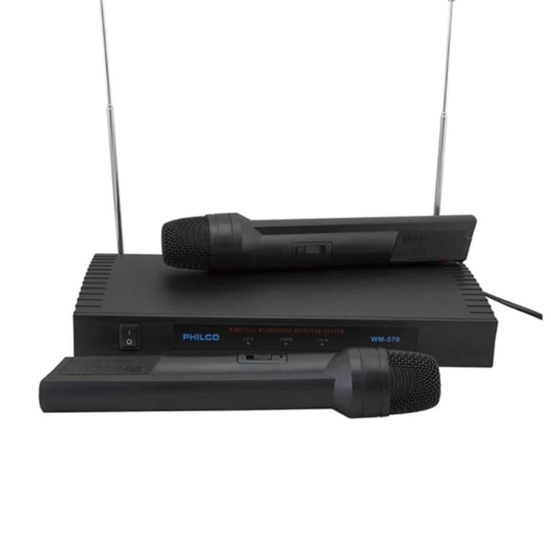 Kit de Microfonos Inalambricos Philco WM570 VHF FM-0