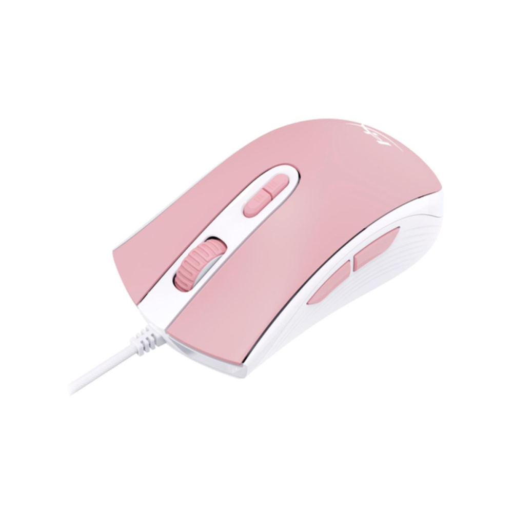 Mouse Gamer HyperX Pulsefire Core White Pink 6200DPI-1