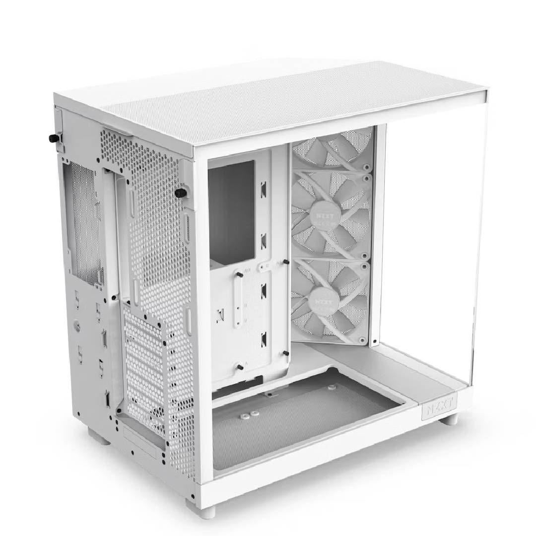 Gabinete NZXT H6 Flow RGB ATX Dual-Chamber Blanco-3