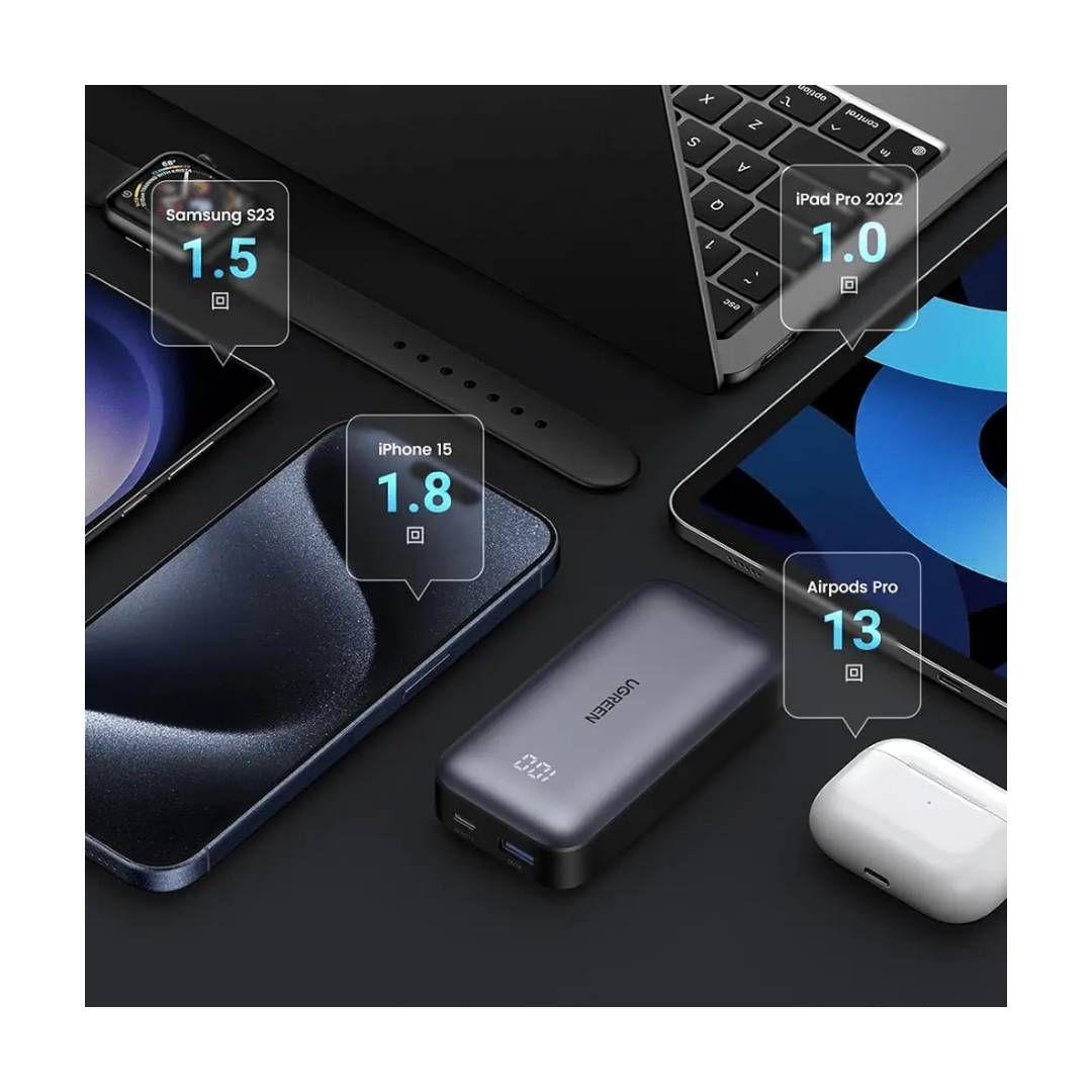 Bateria Portatil Ugreen PB502 10000mAh con Mini Pantalla 30W-2