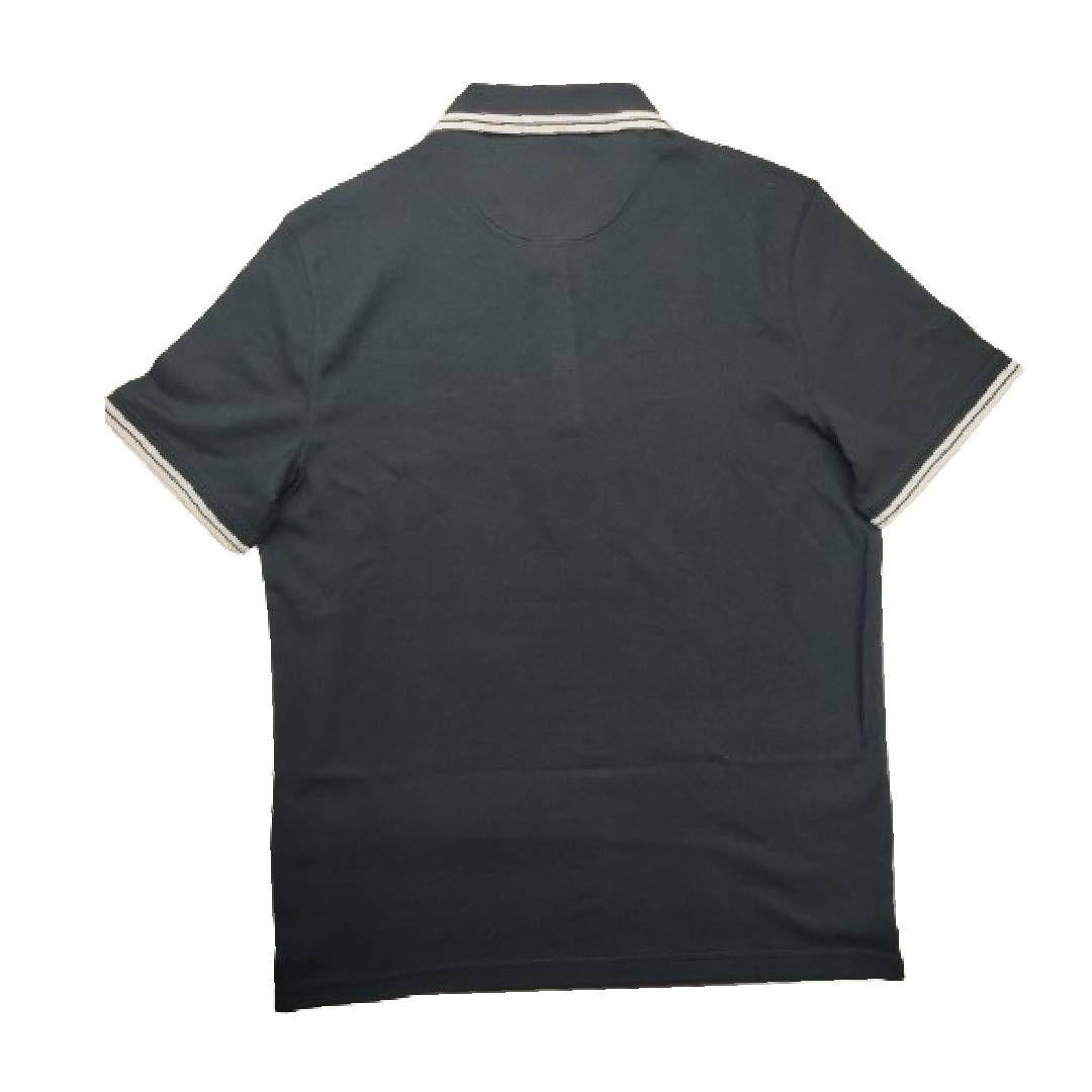 Polera MK Negra Con Cuello Linea Blanca Talla M-3