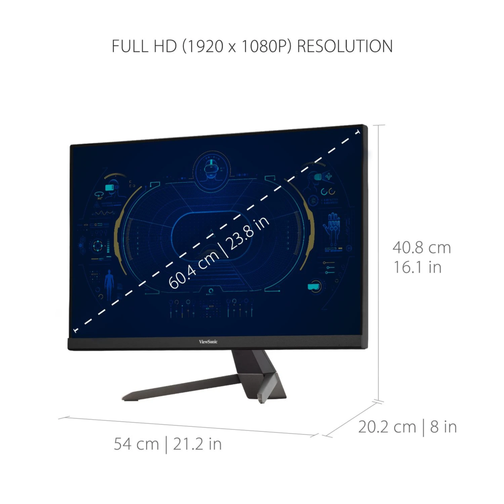 Monitor ViewSonic VX2467-MHD-S 24" 1080p-3