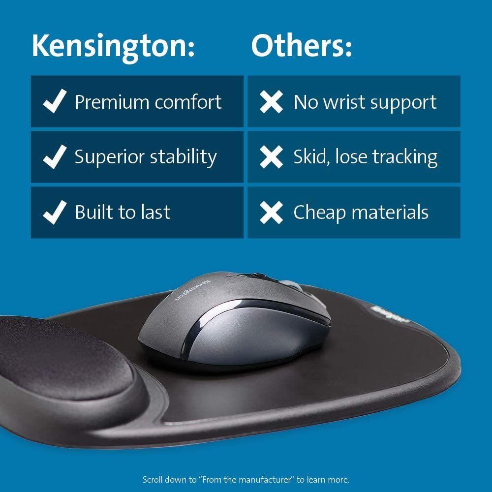 Mousepad Kensington de Gel Clásico Negro K62386-5